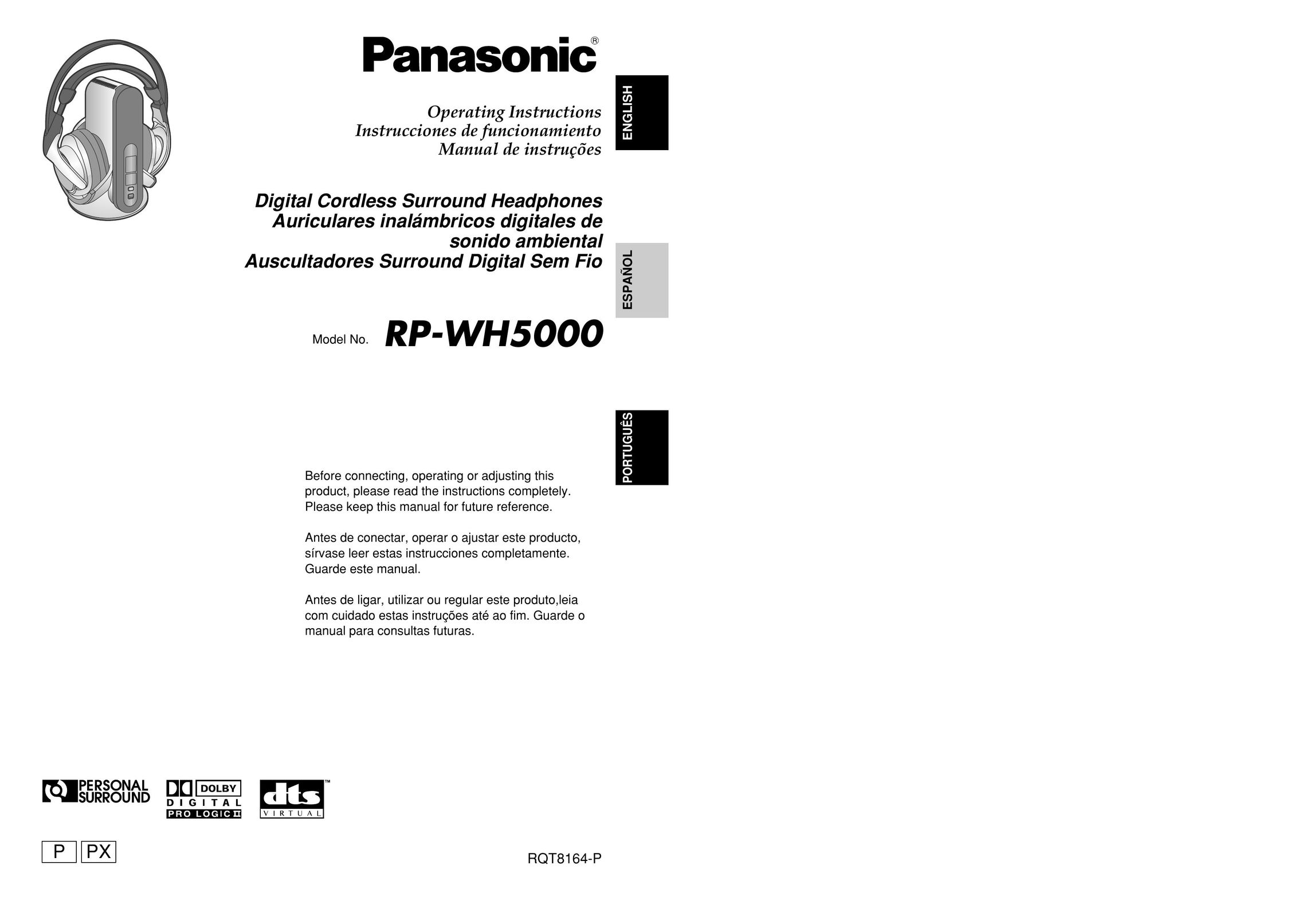 Panasonic RP-WH5000 Headphones User Manual