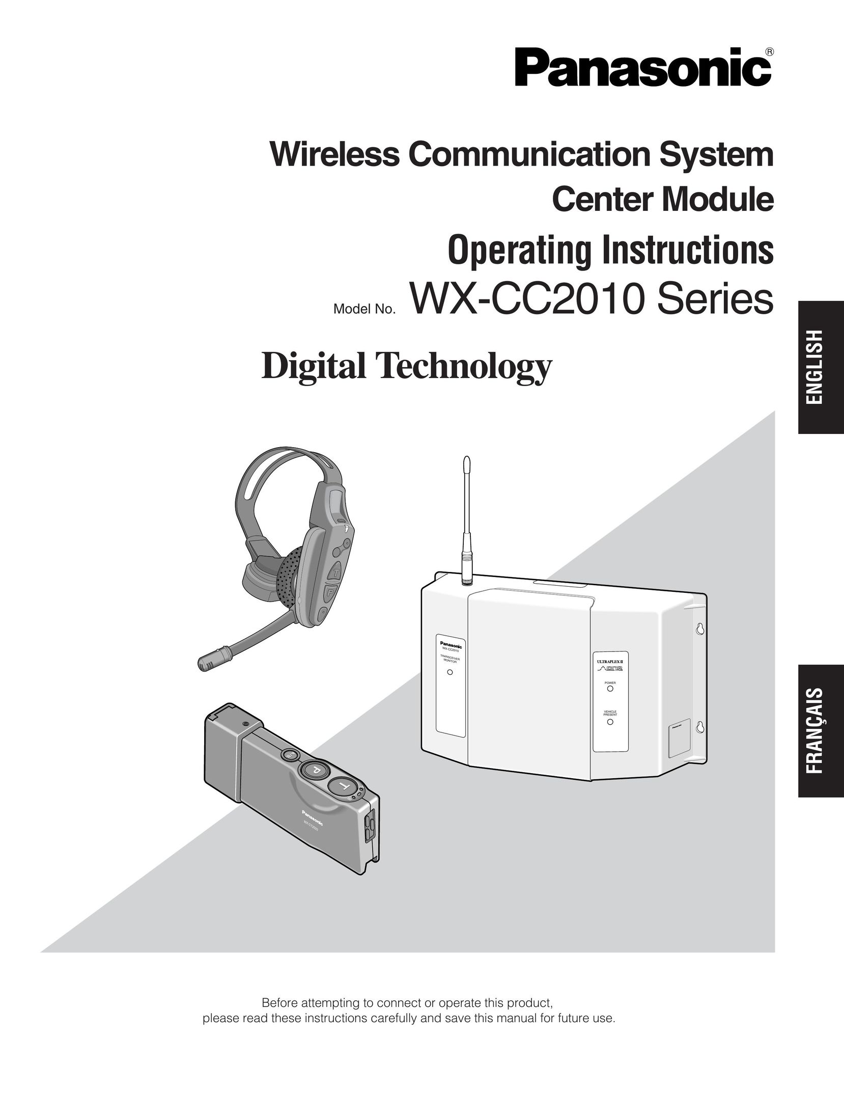 Panasonic WX-CC2010 Headphones User Manual