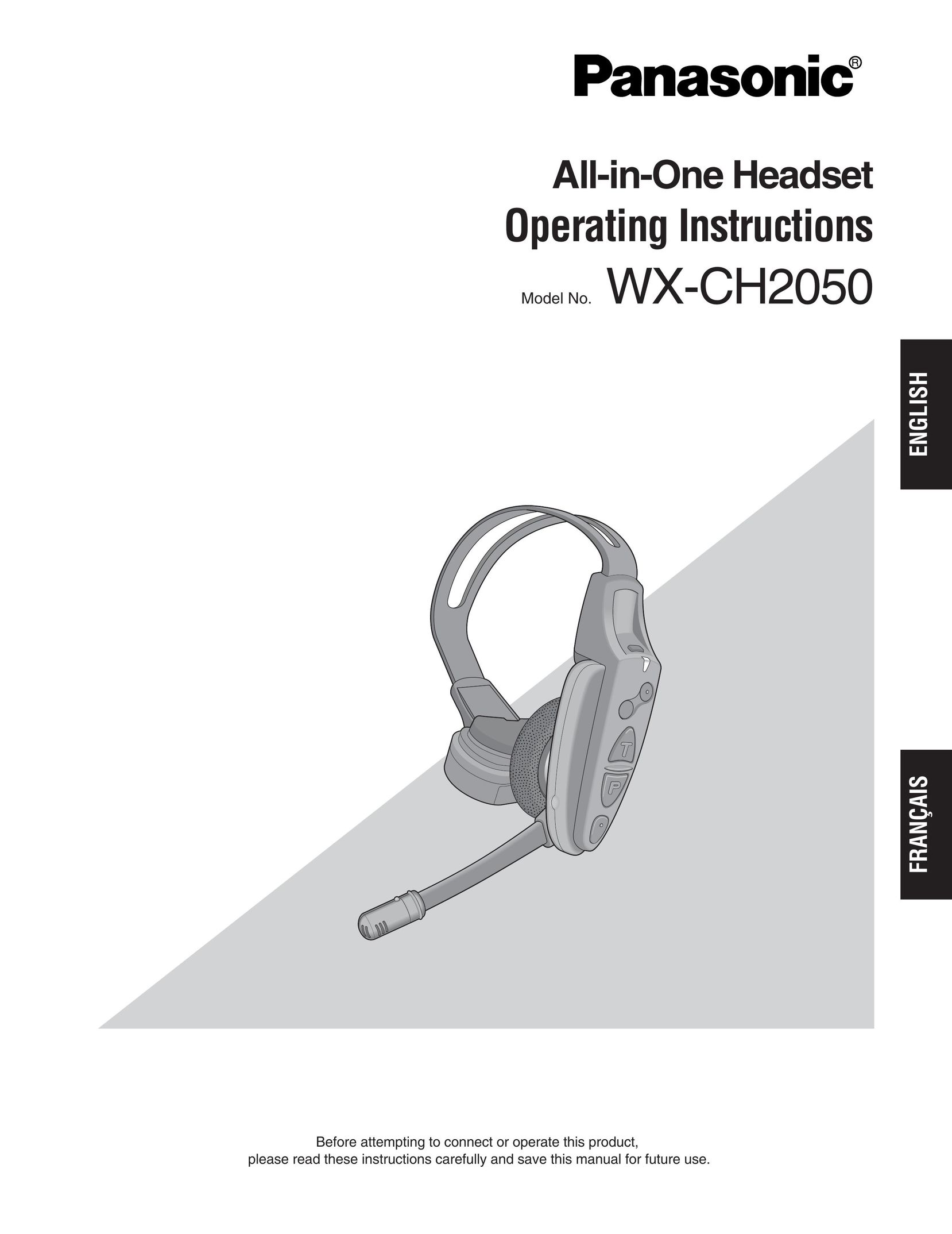 Panasonic WX-CH2050 Headphones User Manual