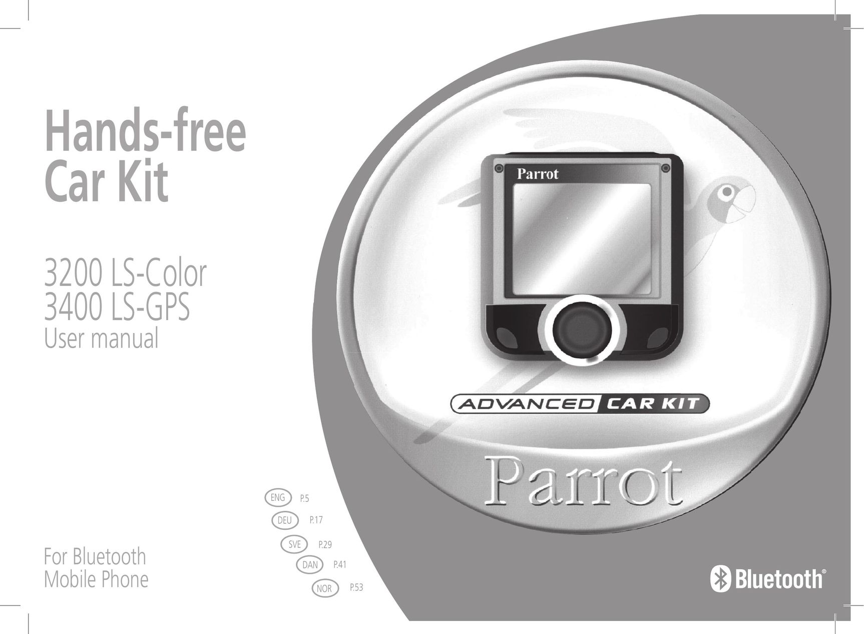Parrot 3200 Headphones User Manual