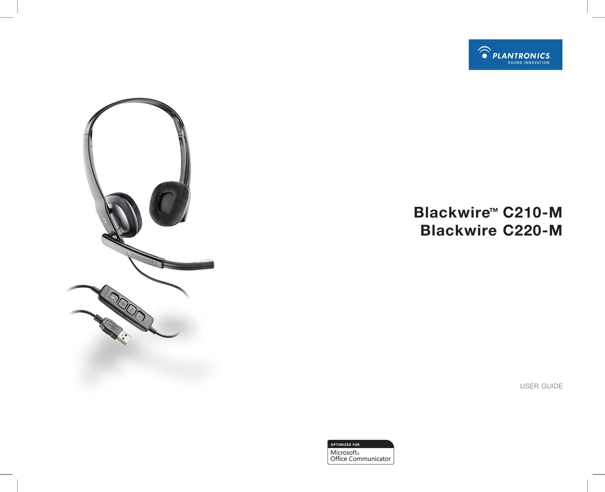 Plantronics C210-M Headphones User Manual