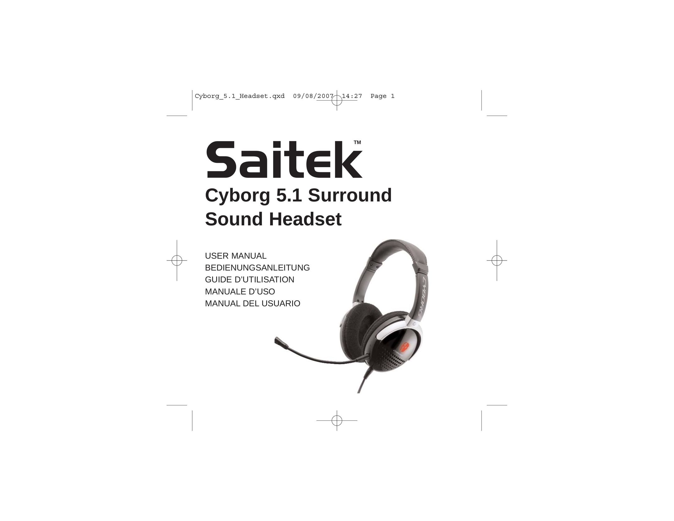 Saitek 5.1 Headphones User Manual