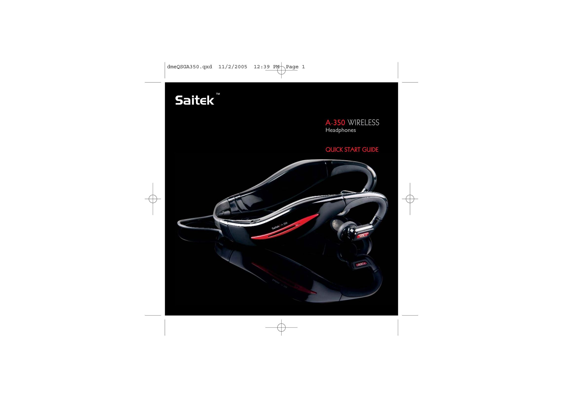 Saitek TM A-350 Headphones User Manual
