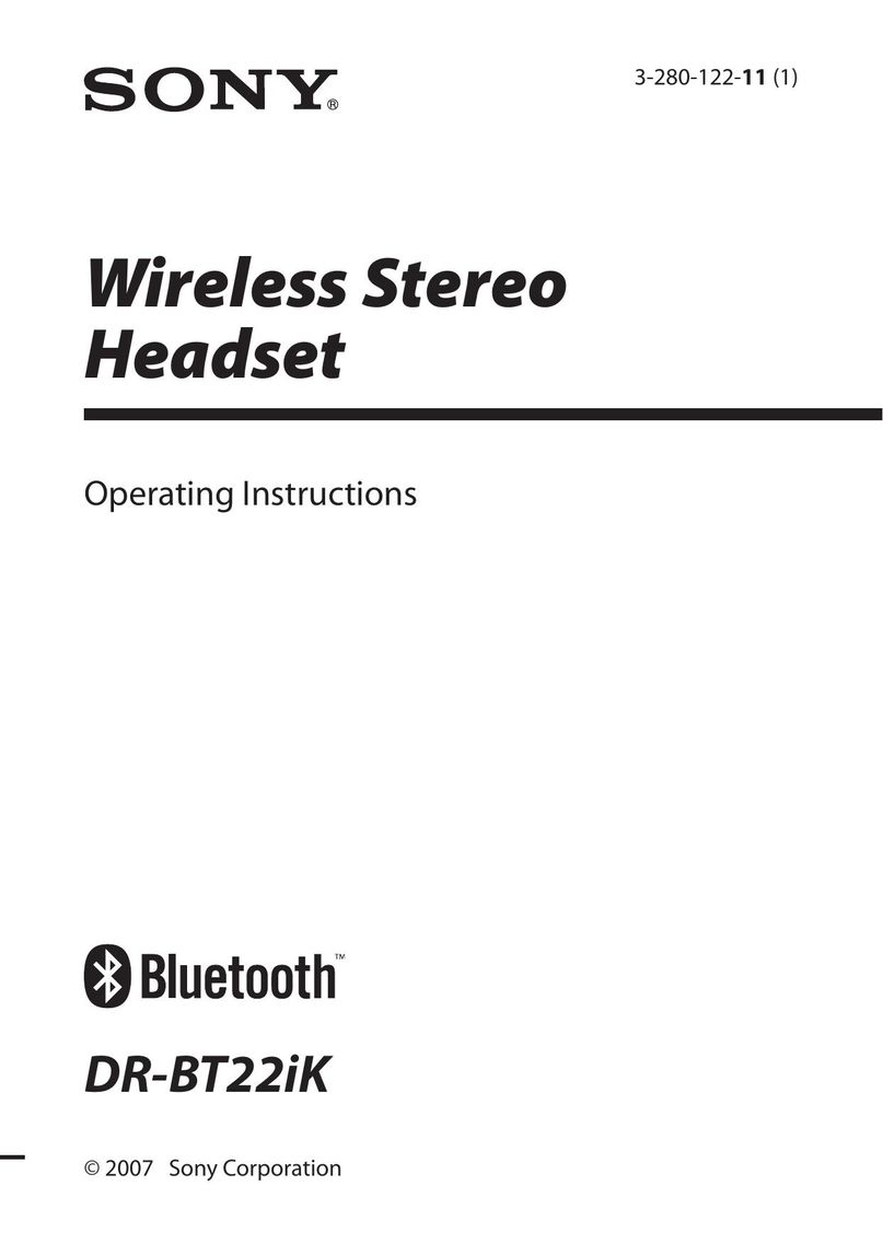 Sony DR-BT22iK Headphones User Manual