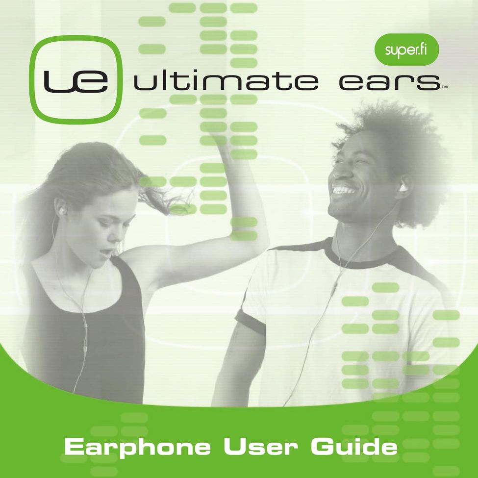 Ultimate Ears Earphone Headphones User Manual