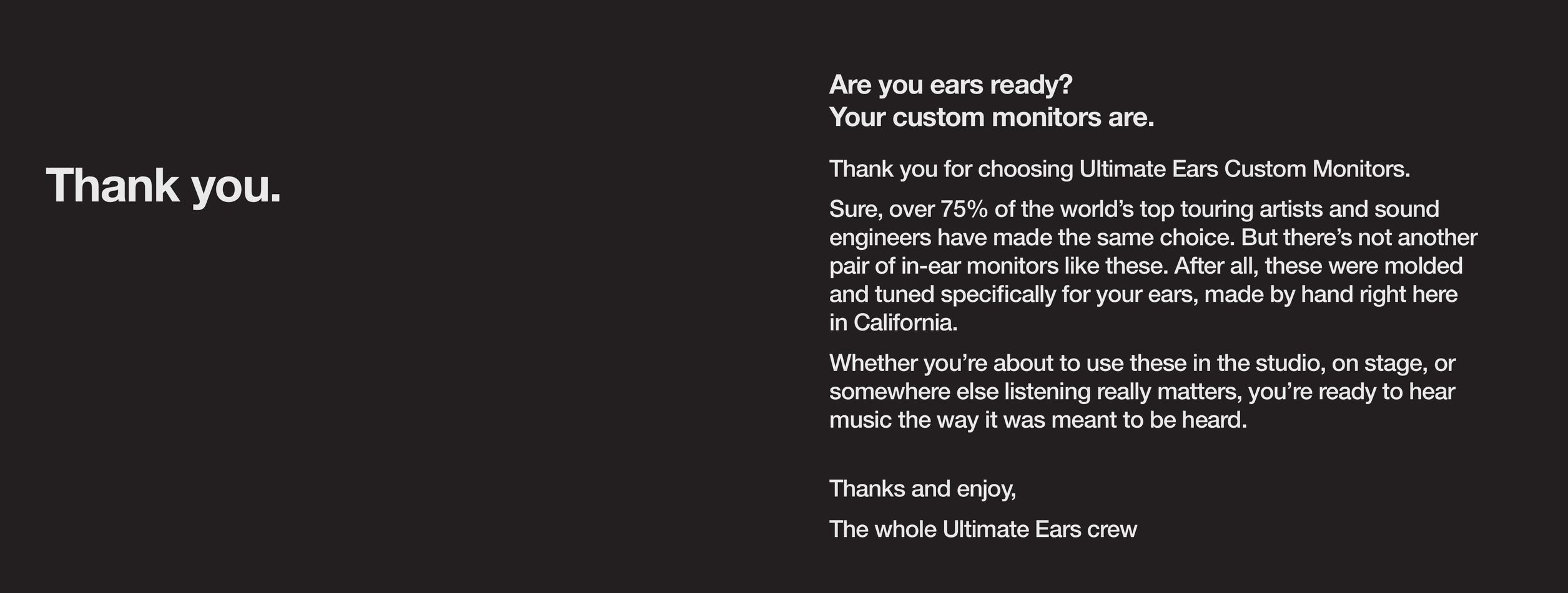 Ultimate Ears UE4 0000-0 Headphones User Manual