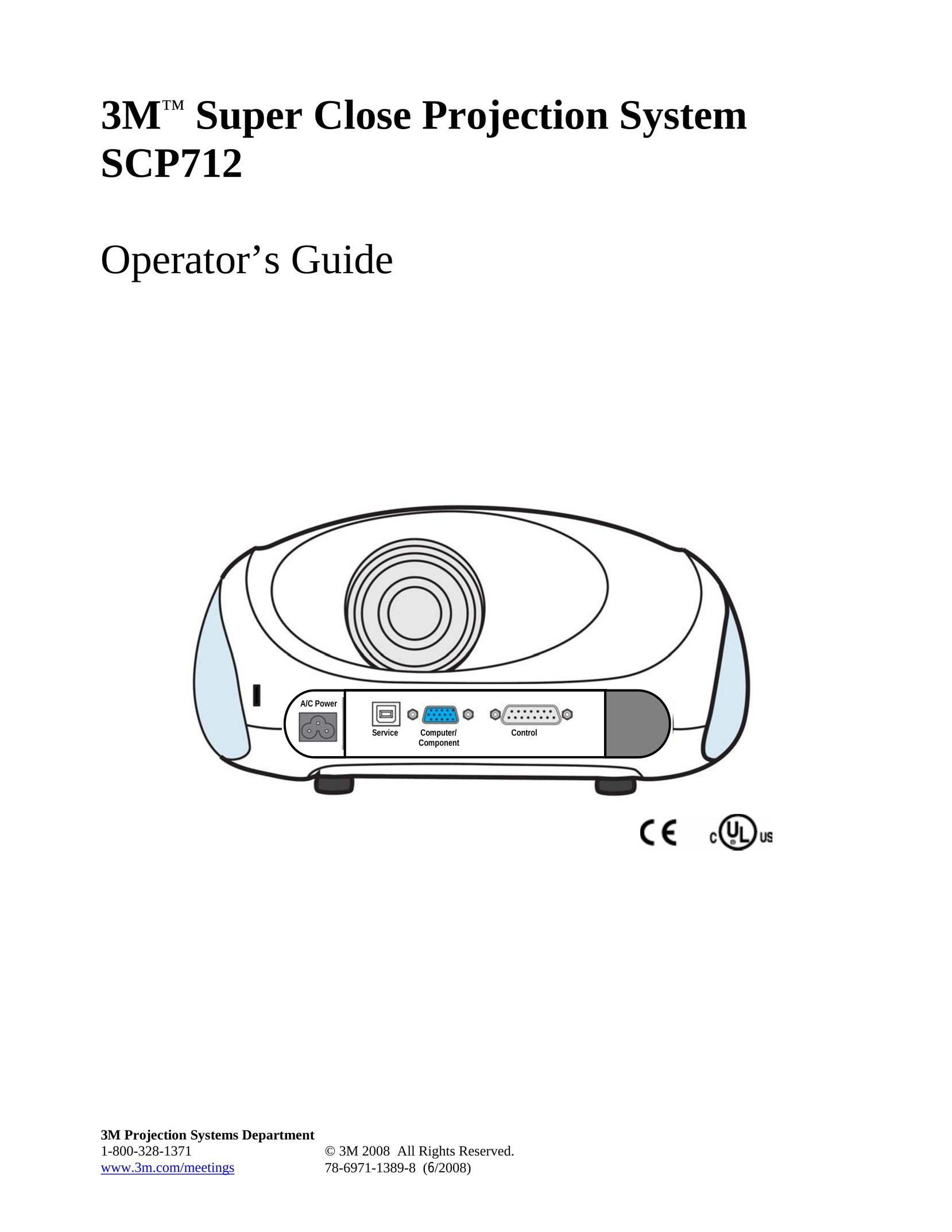 3M SCP7112 Home Theater System User Manual