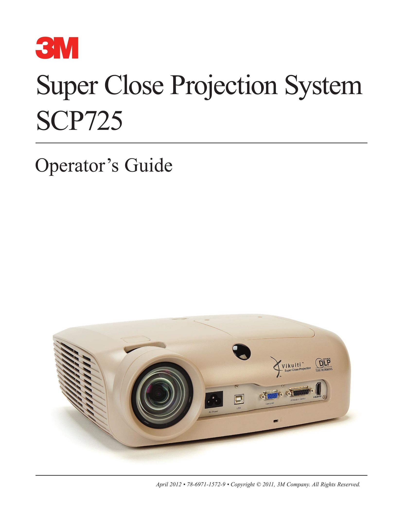 3M SCP725 Home Theater System User Manual