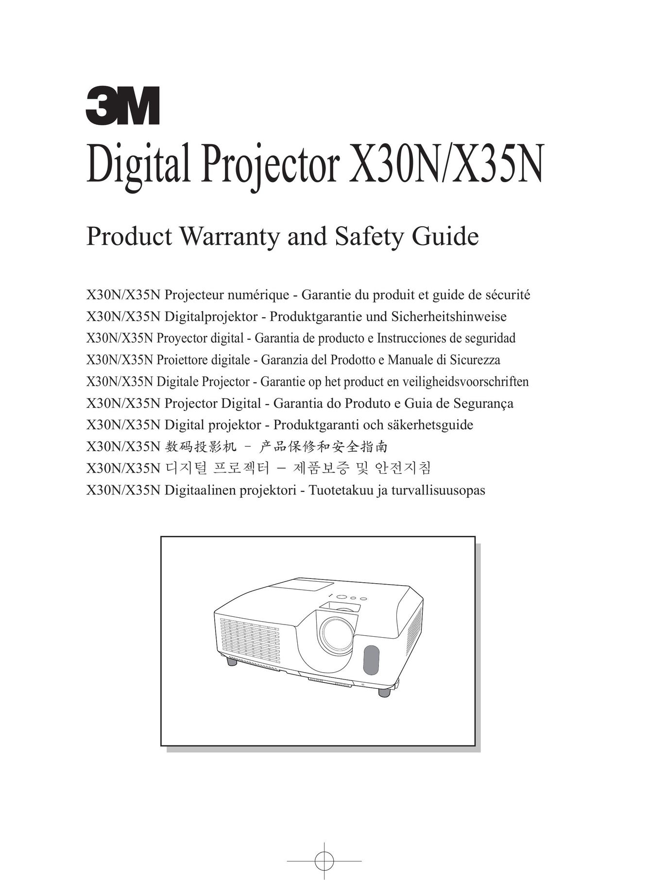3M X35N Home Theater System User Manual