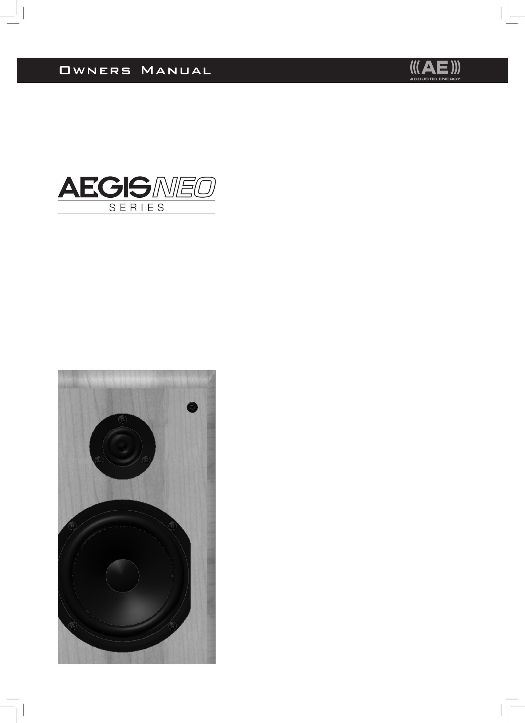 Aegis Micro AegisNeo Series Home Theater System User Manual