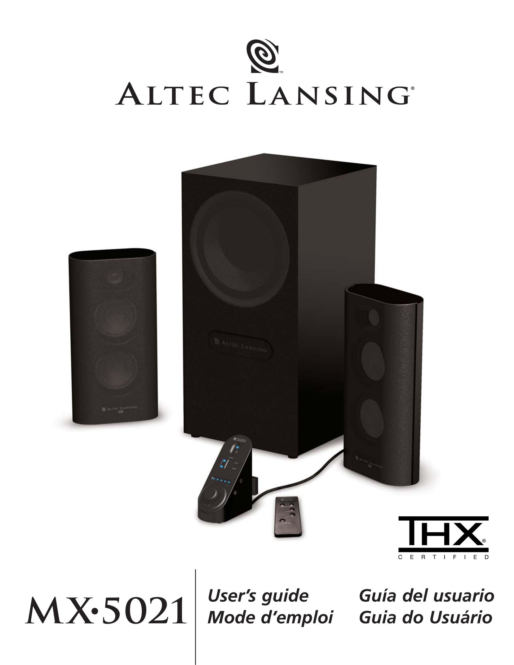 Altec Lansing MX5021 Home Theater System User Manual
