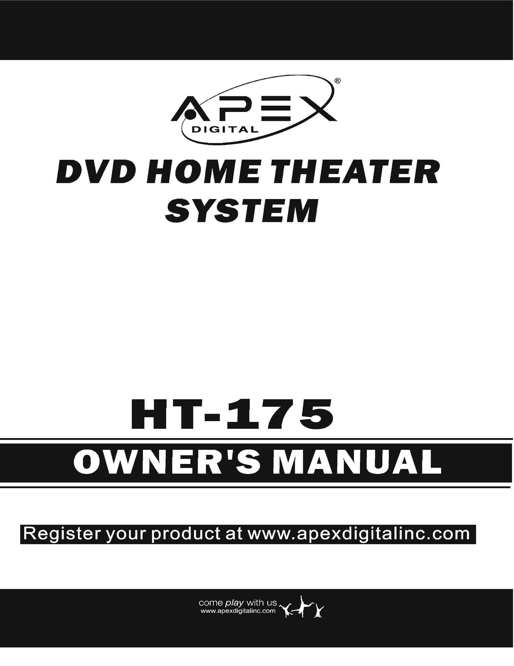 Apex Digital HT-175 Home Theater System User Manual