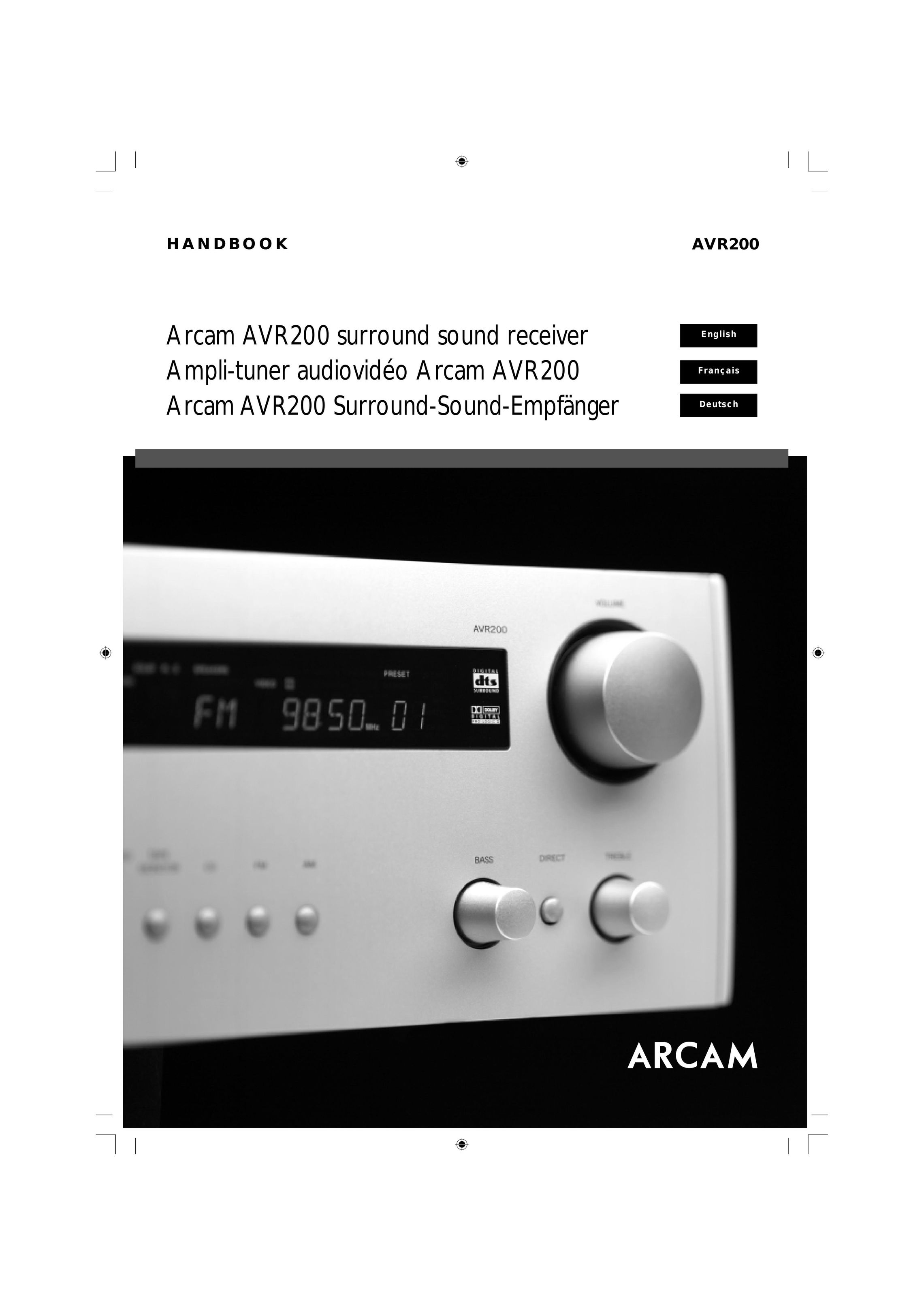 Arcam AVR200 Home Theater System User Manual