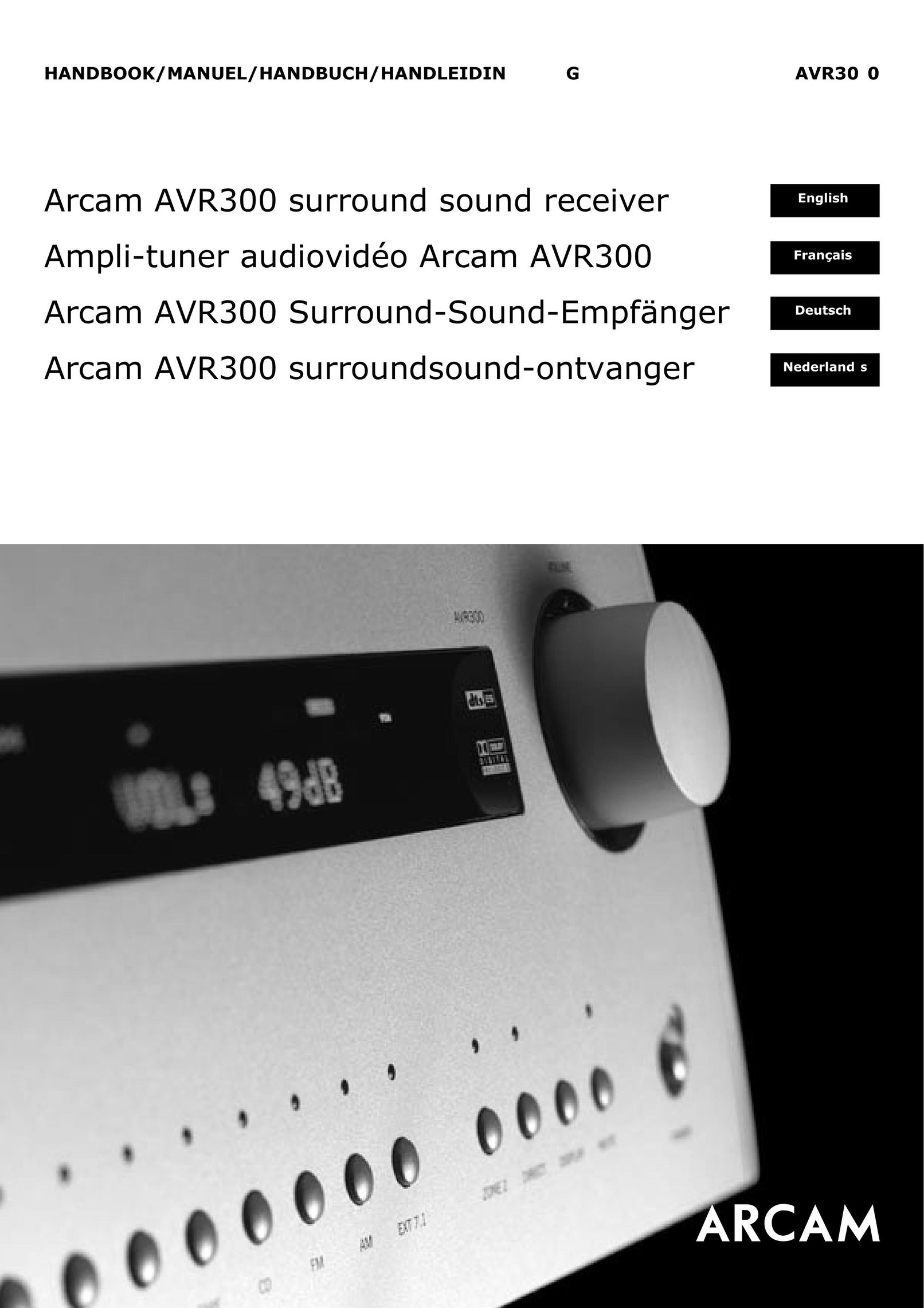 Arcam AVR300 Home Theater System User Manual