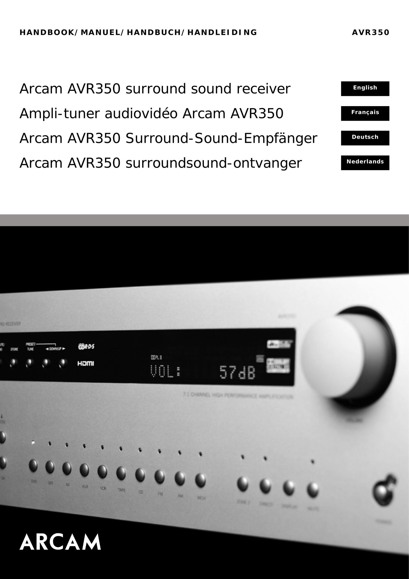 Arcam AVR350 Home Theater System User Manual