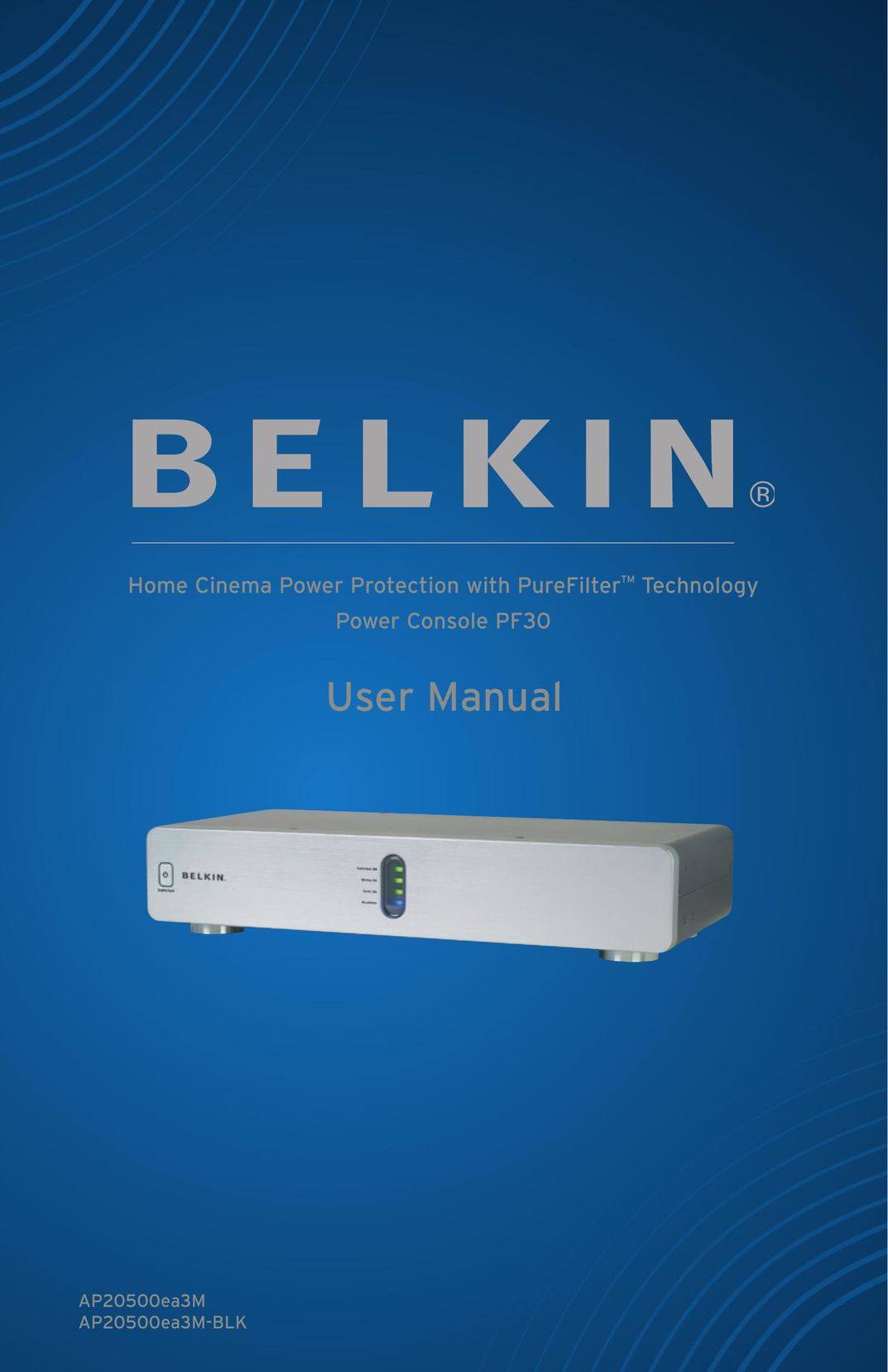 Belkin AP20500EA3M-BLK Home Theater System User Manual