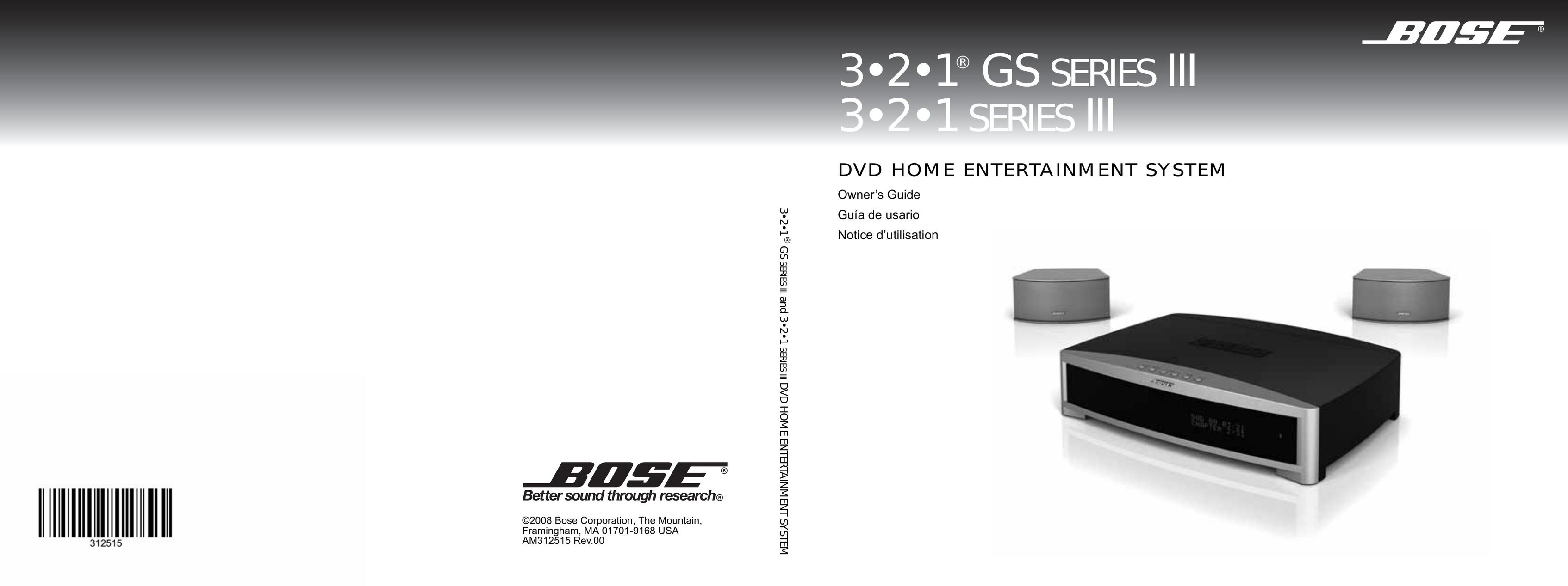 Bose 3.2.1 GS Series III Stereo System User Manual