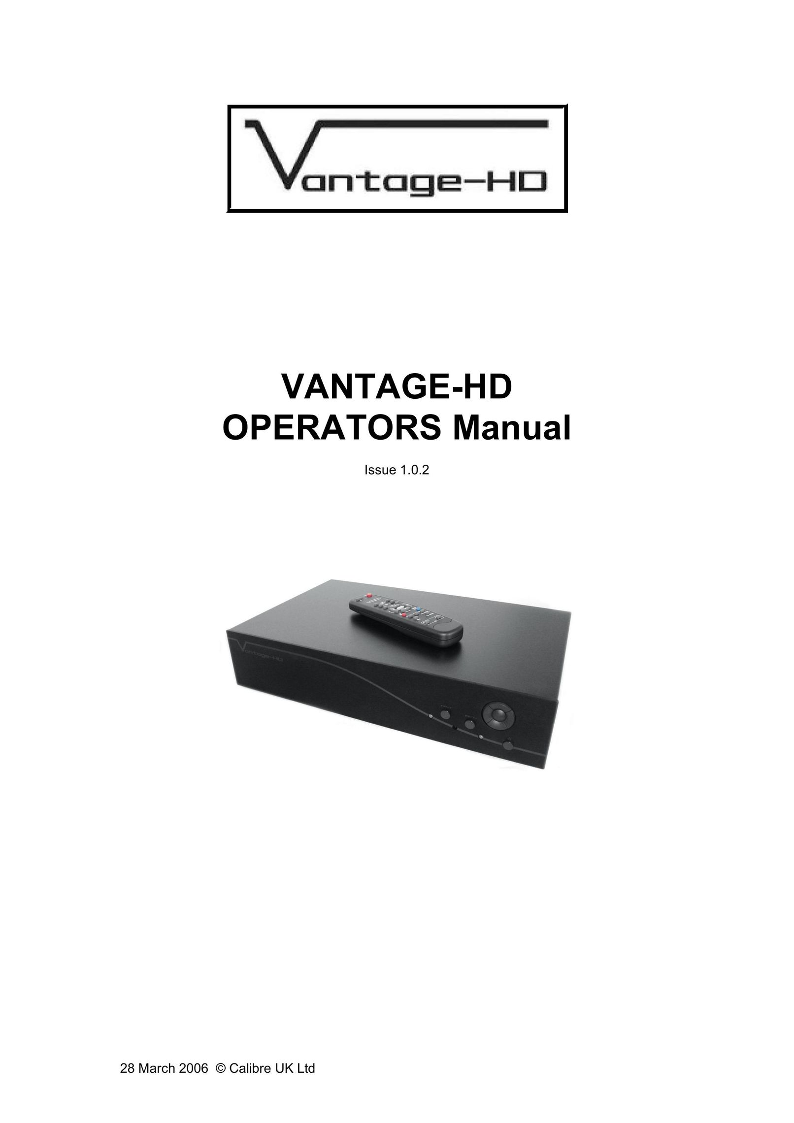 Calibre UK VANTAGE-HD Home Theater System User Manual