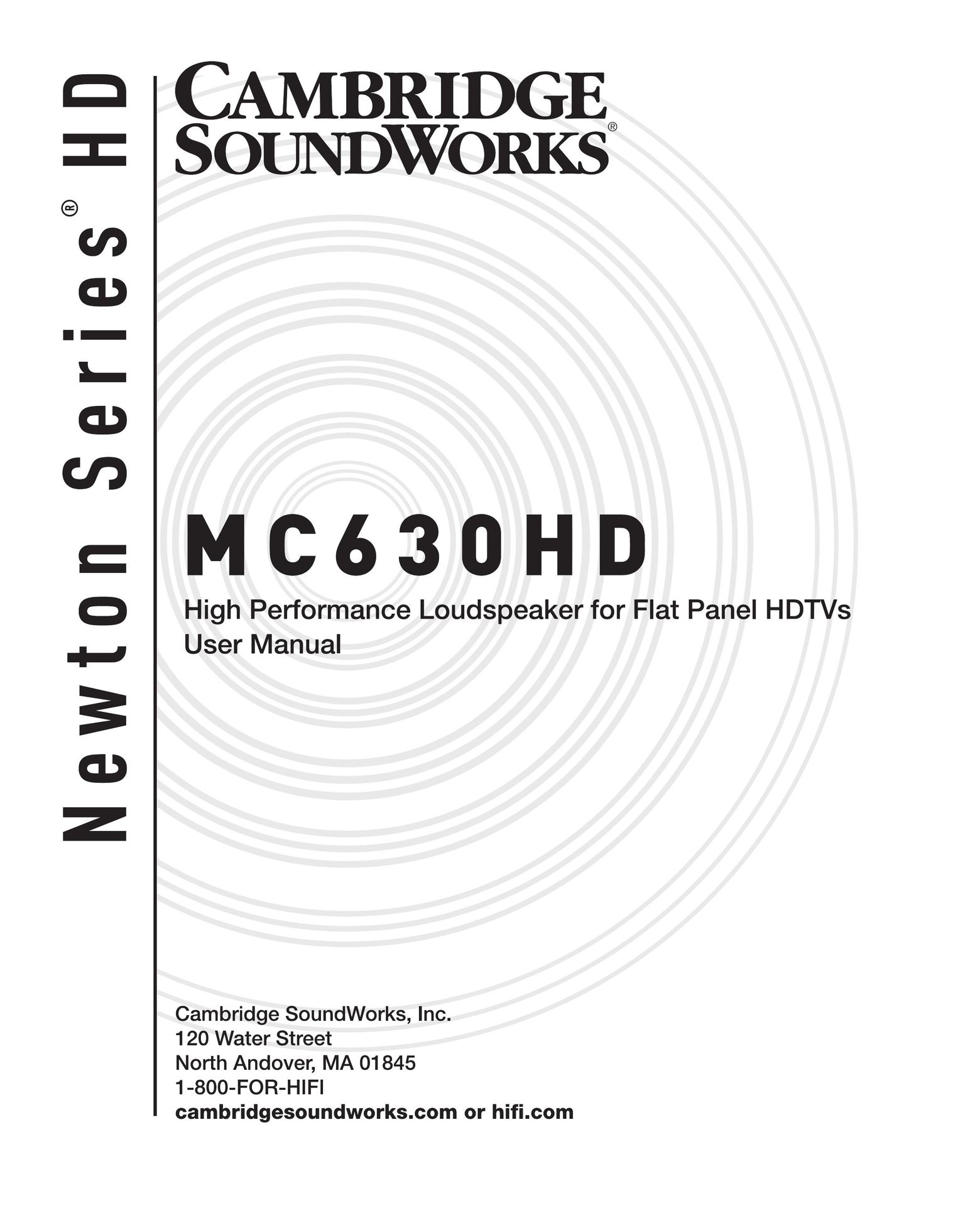 Cambridge SoundWorks MC630HD Home Theater System User Manual