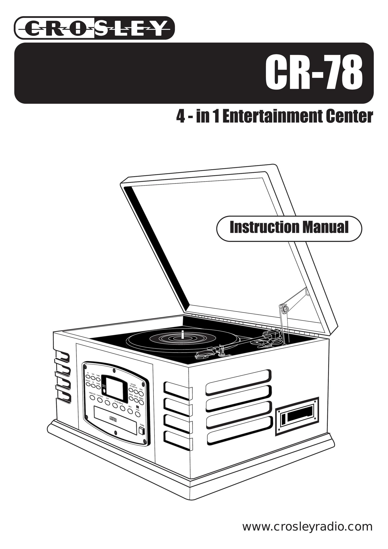 Crosley CR-78 Home Theater System User Manual