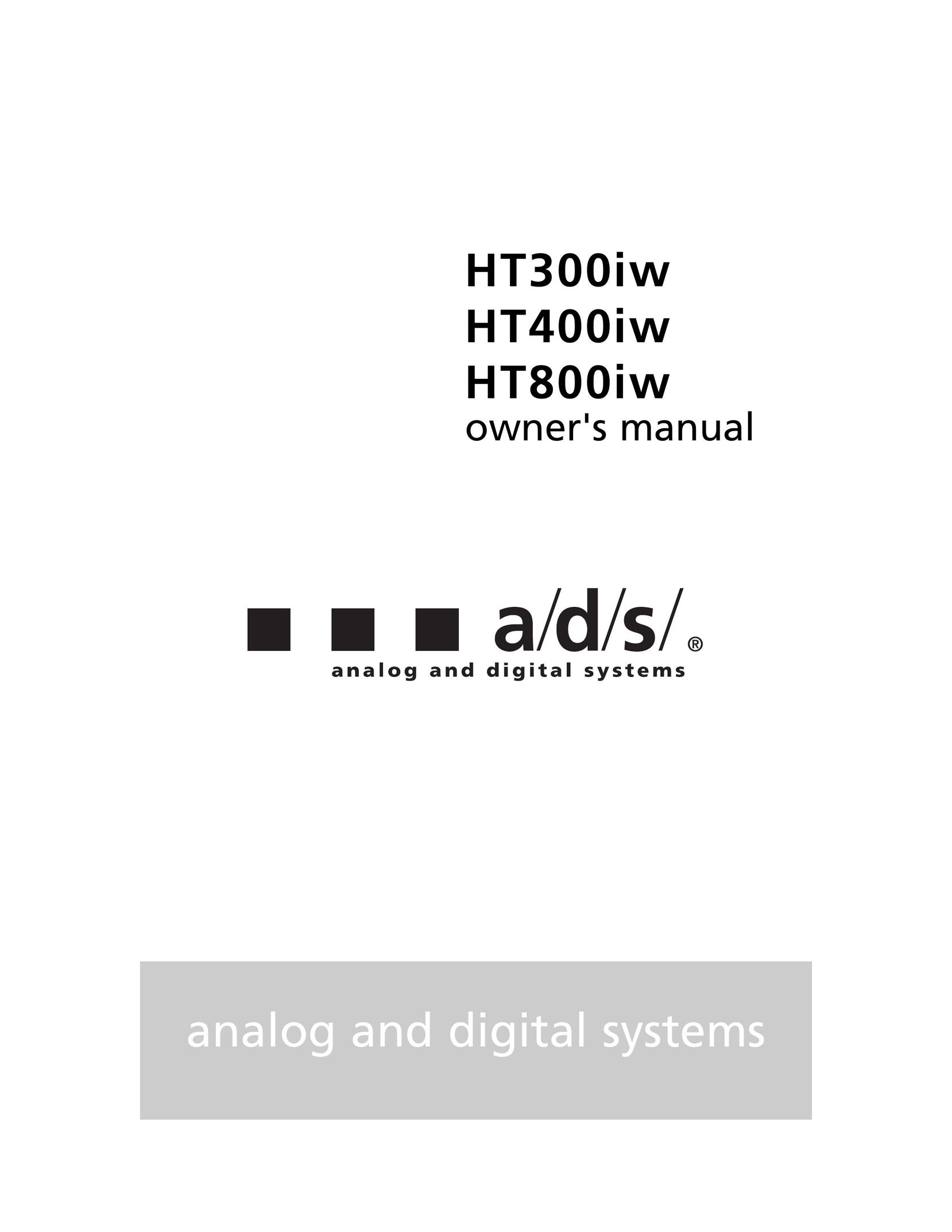 Directed Electronics HT300IW Home Theater System User Manual