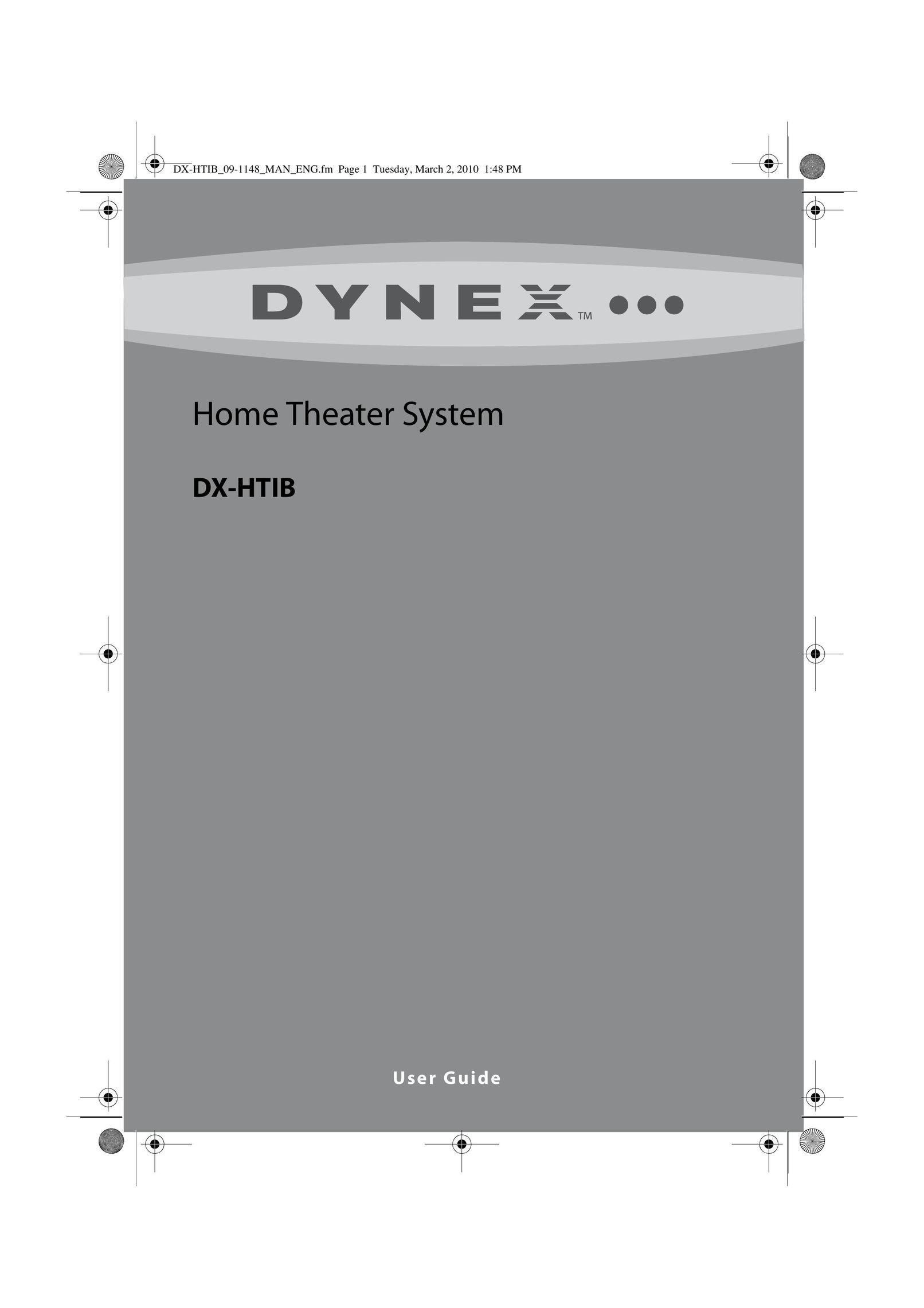 Dynex DX-HTIB Home Theater System User Manual