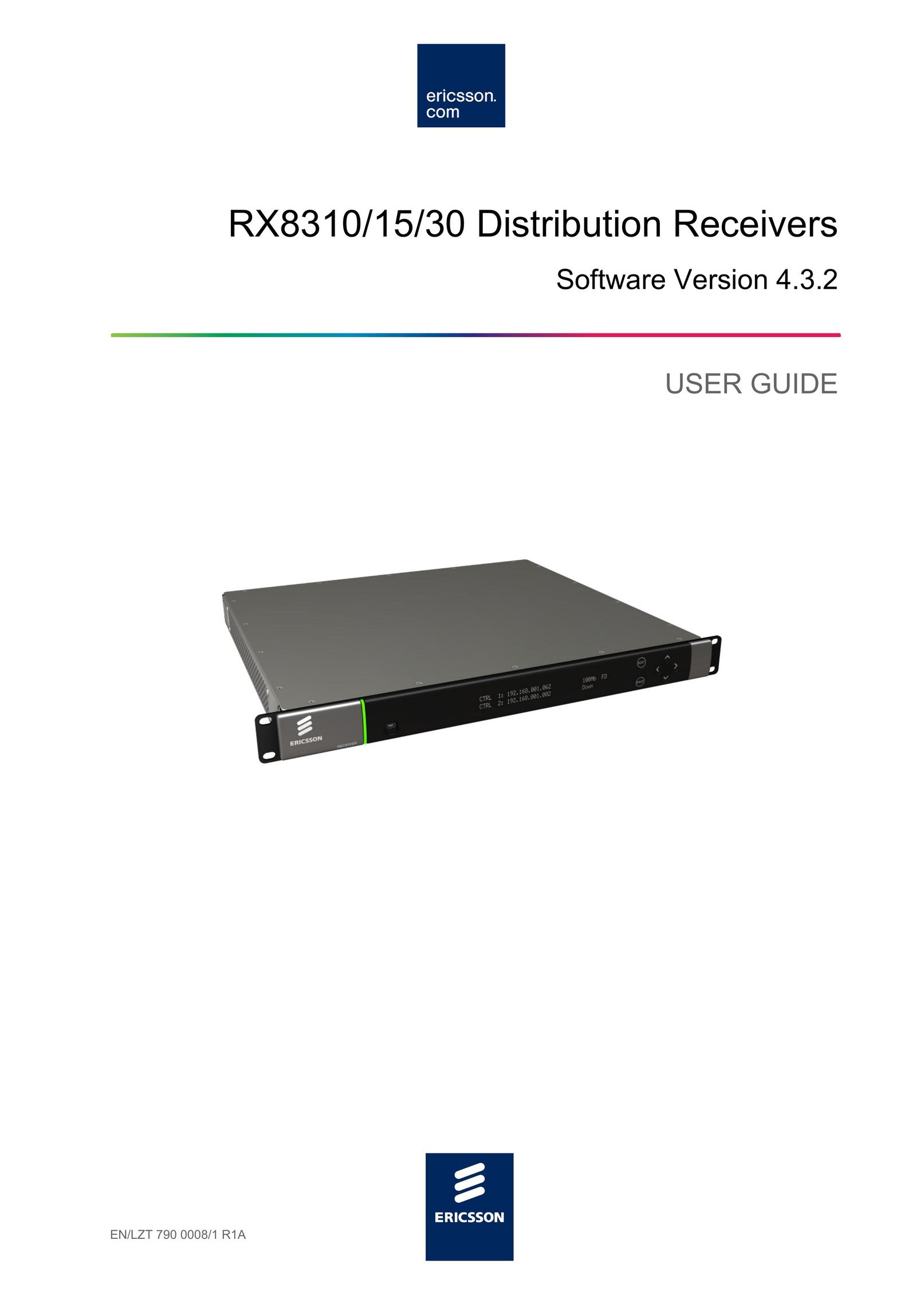 Ericsson RX8315 Home Theater System User Manual