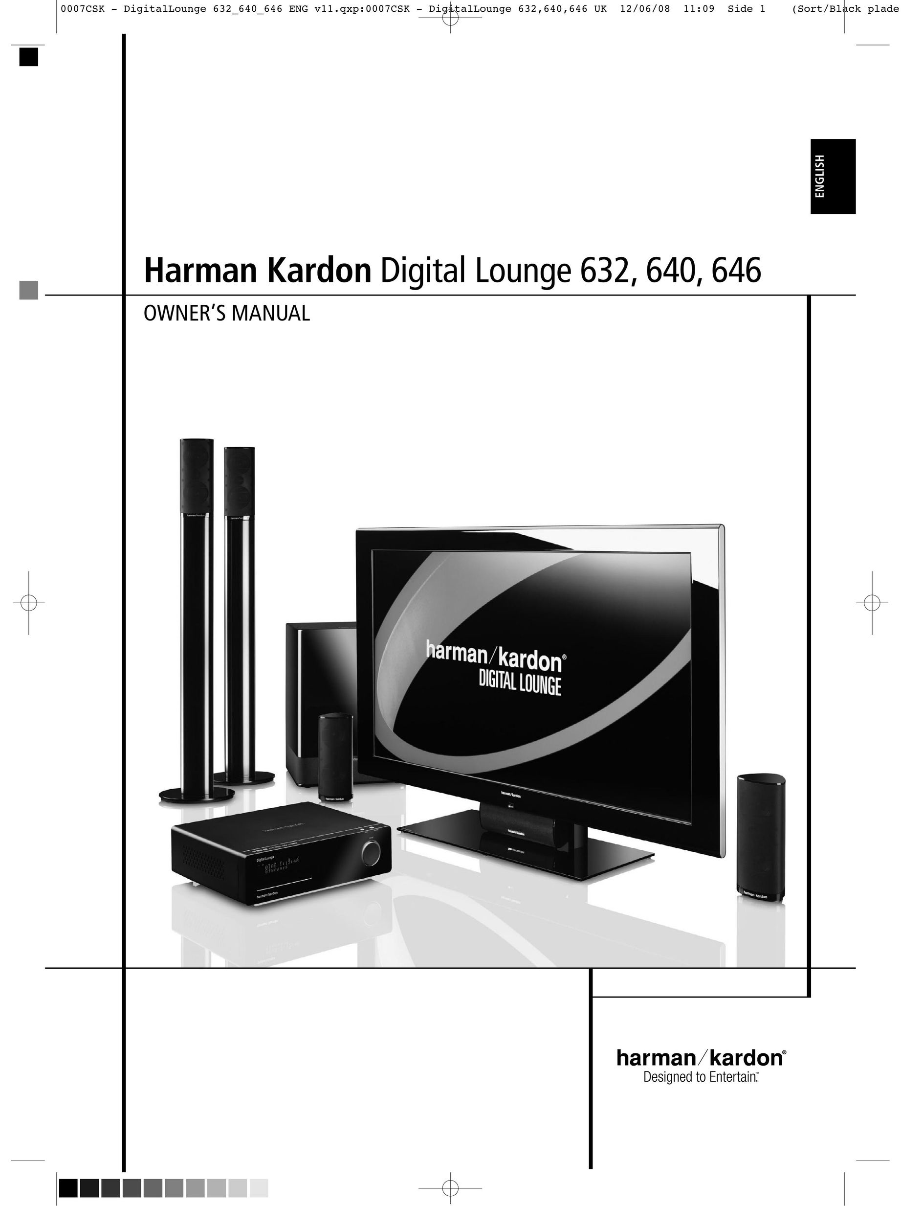 Harman-Kardon 646 Home Theater System User Manual