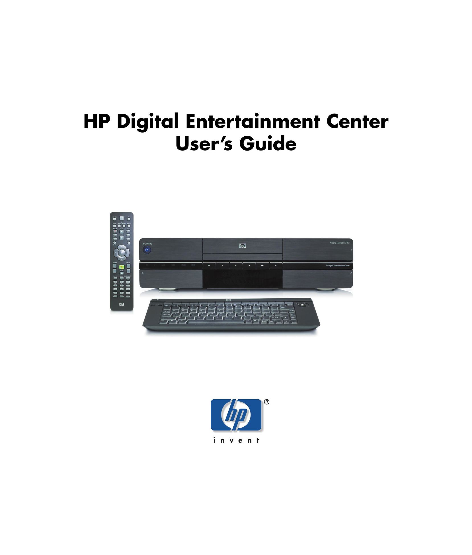 HP (Hewlett-Packard) Digital Entertainment Center Home Theater System User Manual