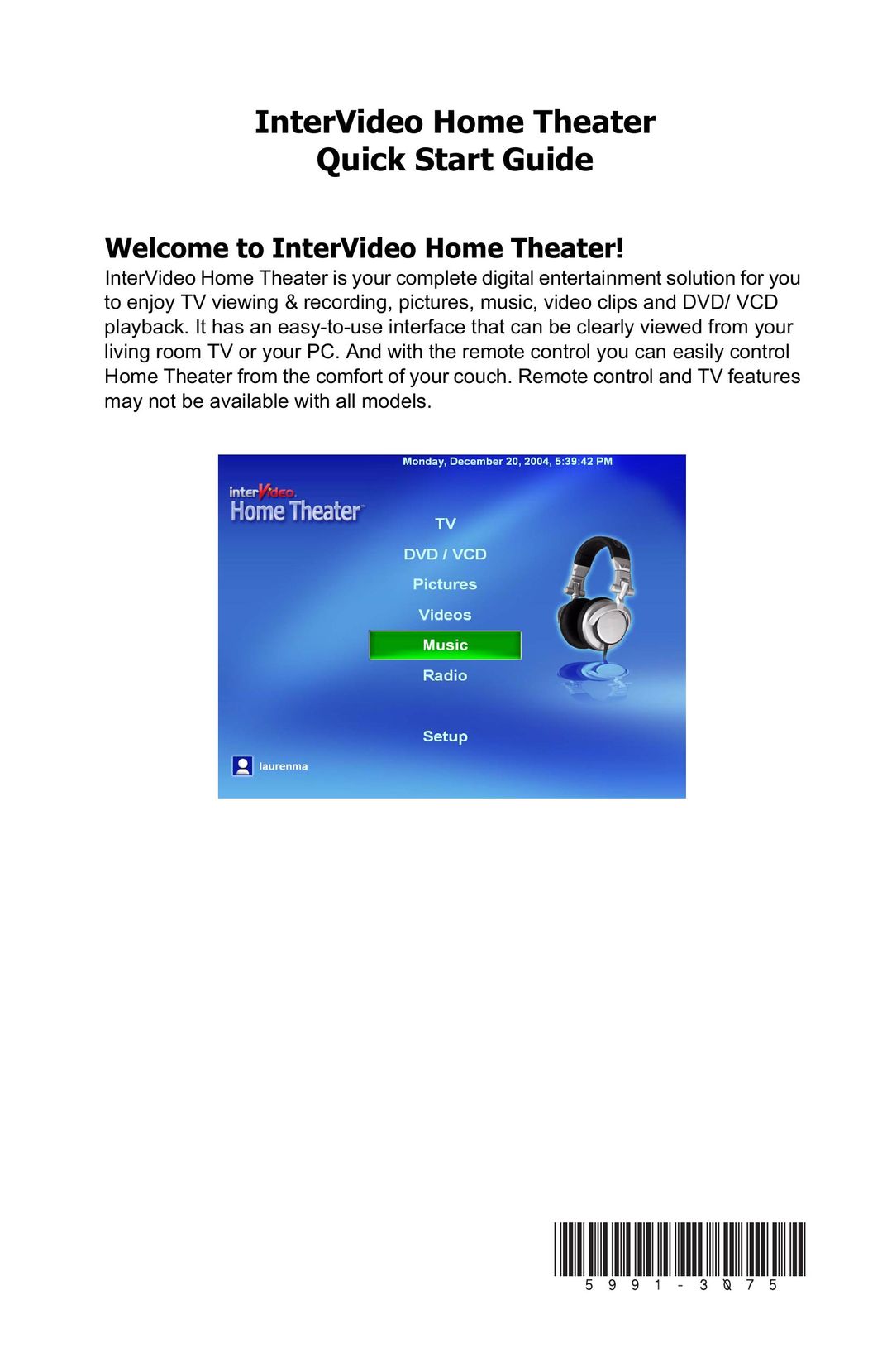 HP (Hewlett-Packard) SR1609UK Home Theater System User Manual
