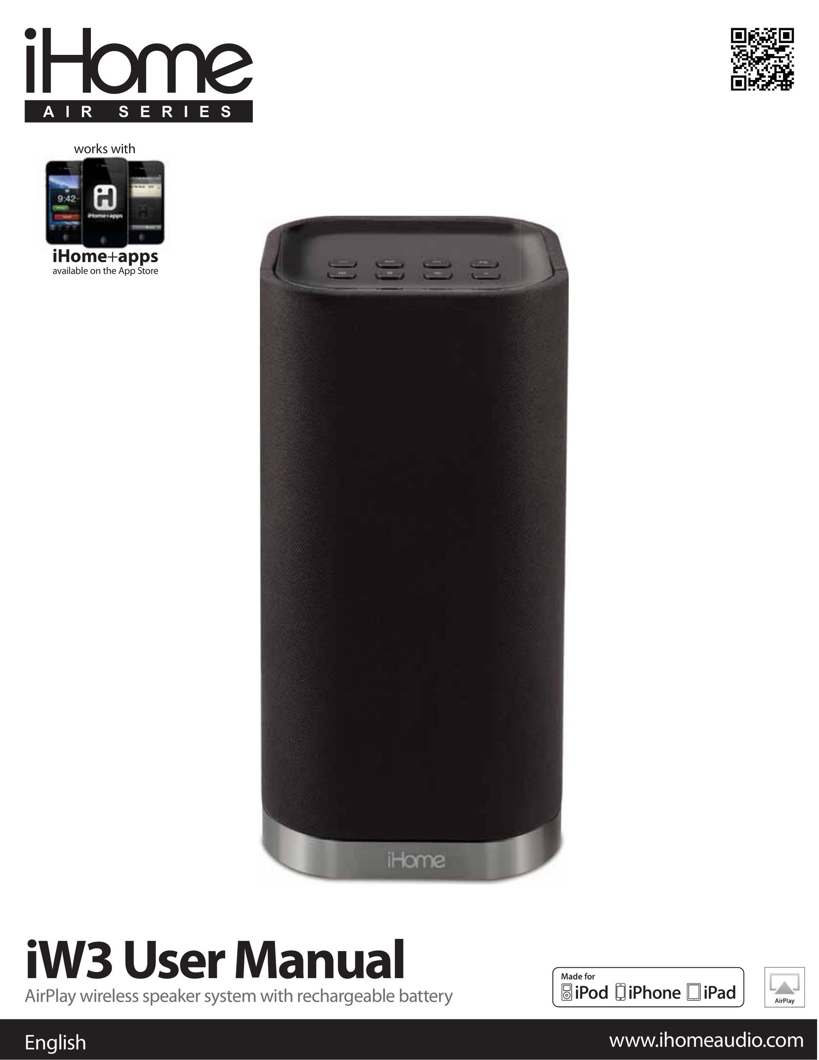 iHome iW3 Home Theater System User Manual