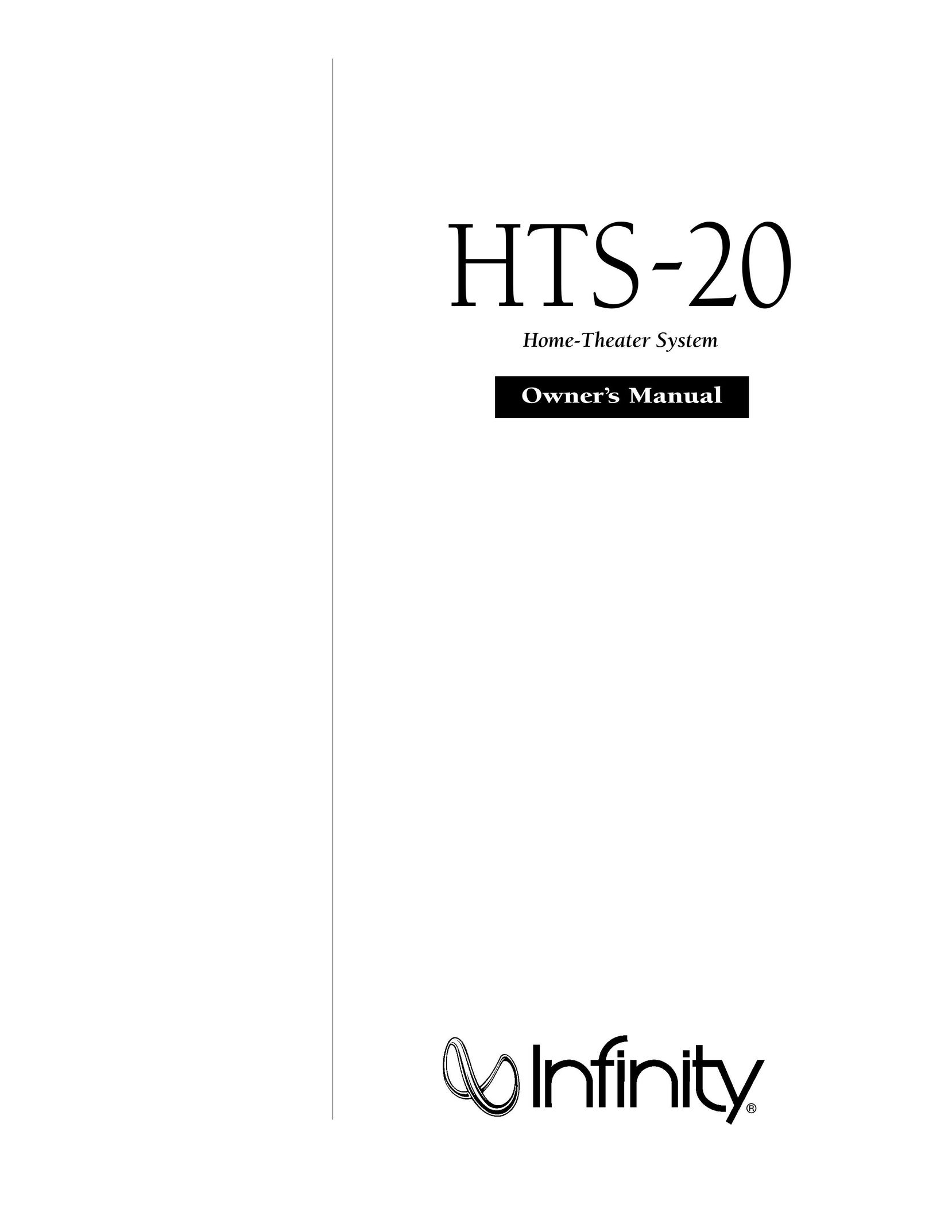 Infinity HTS-20 Home Theater System User Manual