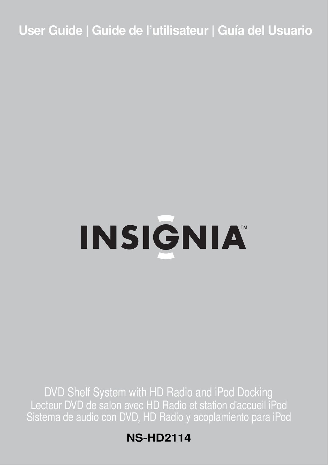 Insignia NS-HD2114 Home Theater System User Manual