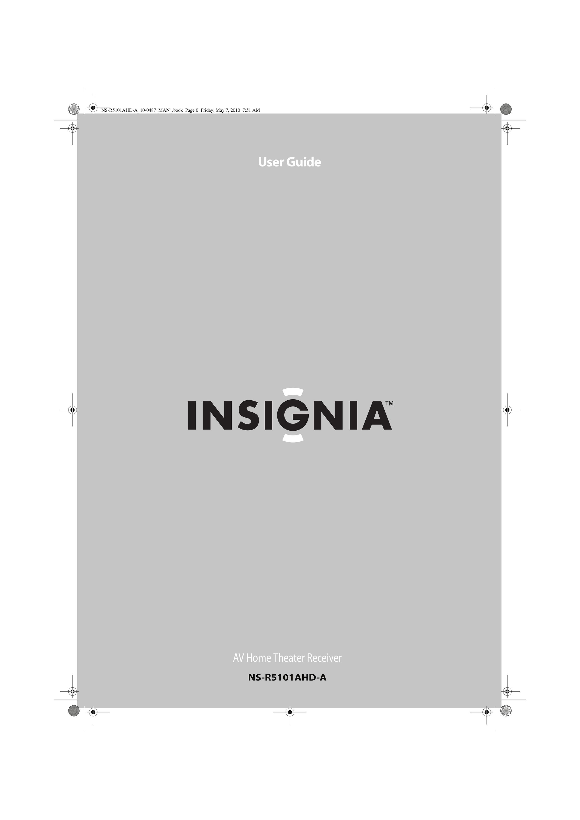 Insignia NS-R5101AHD-A Home Theater System User Manual