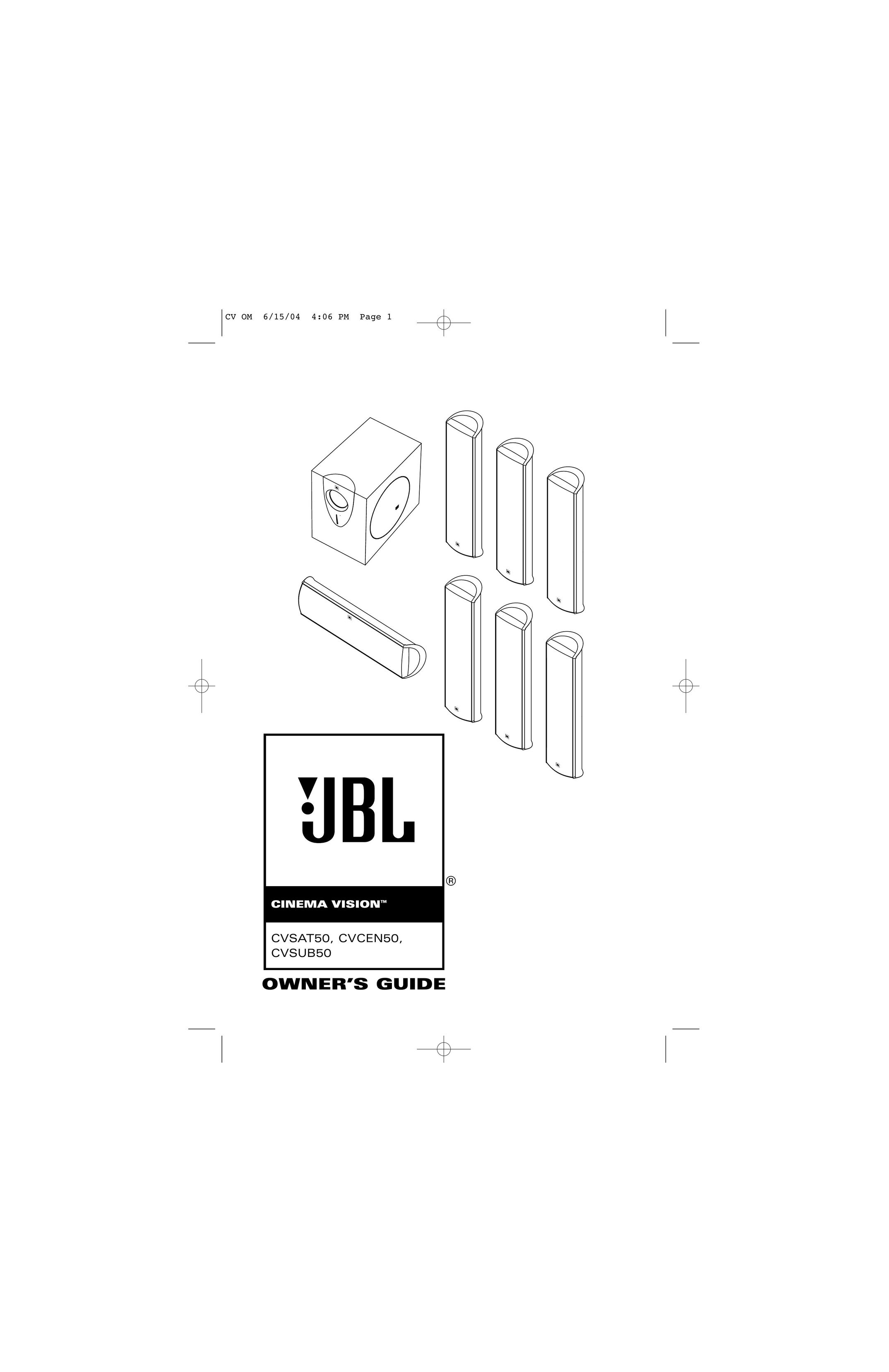 JBL CVSUB50 Home Theater System User Manual
