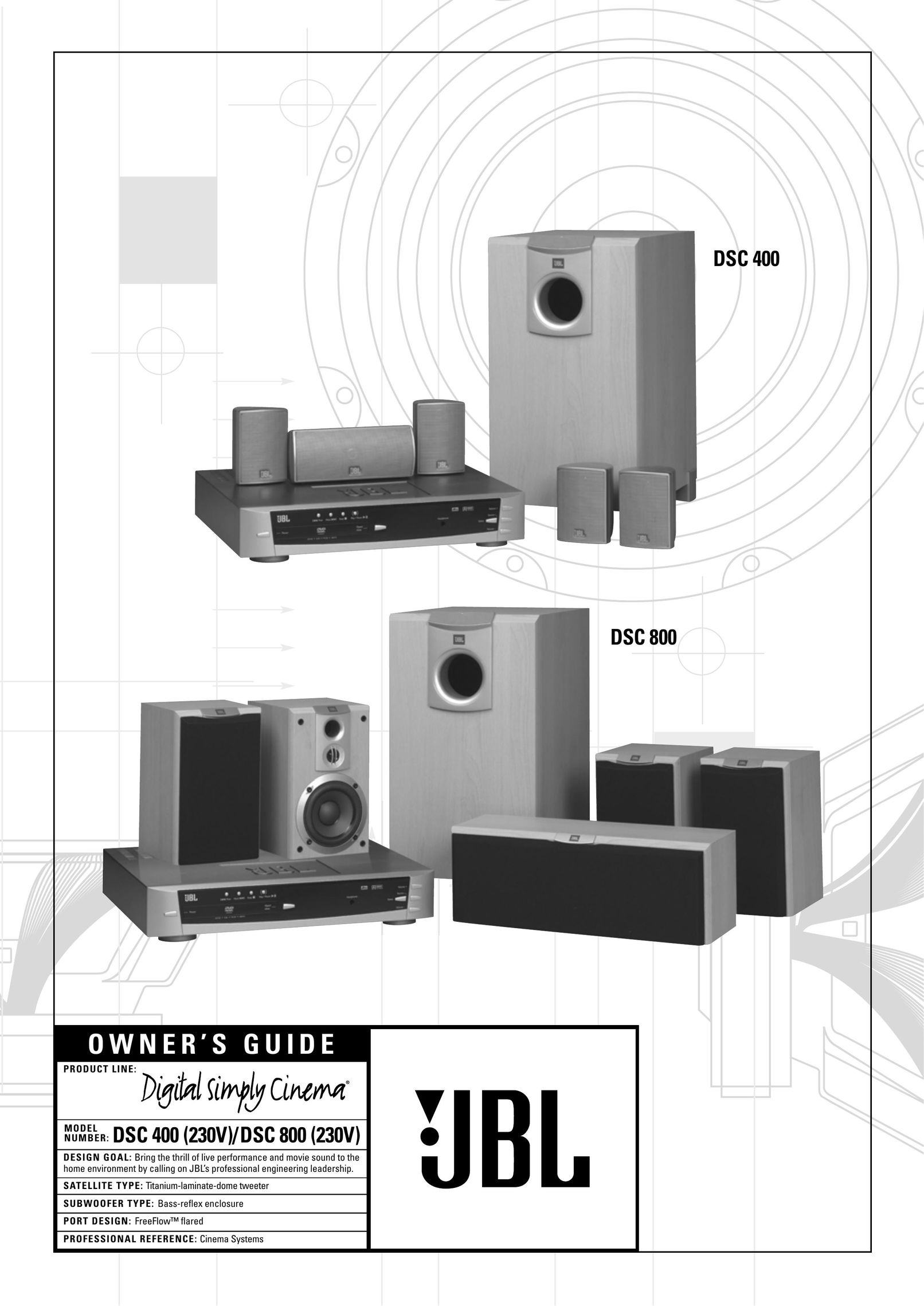 JBL DSC 400 Home Theater System User Manual