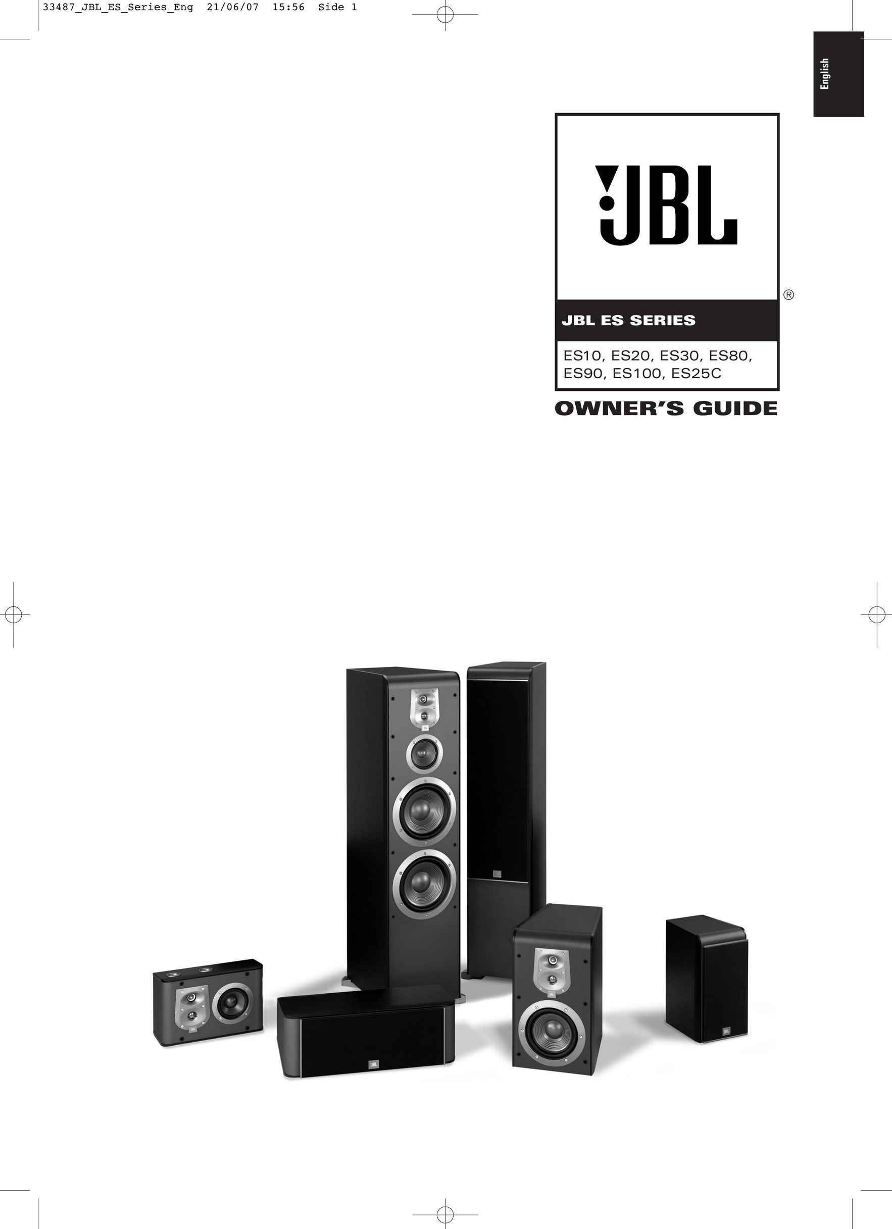 JBL ES10 Home Theater System User Manual