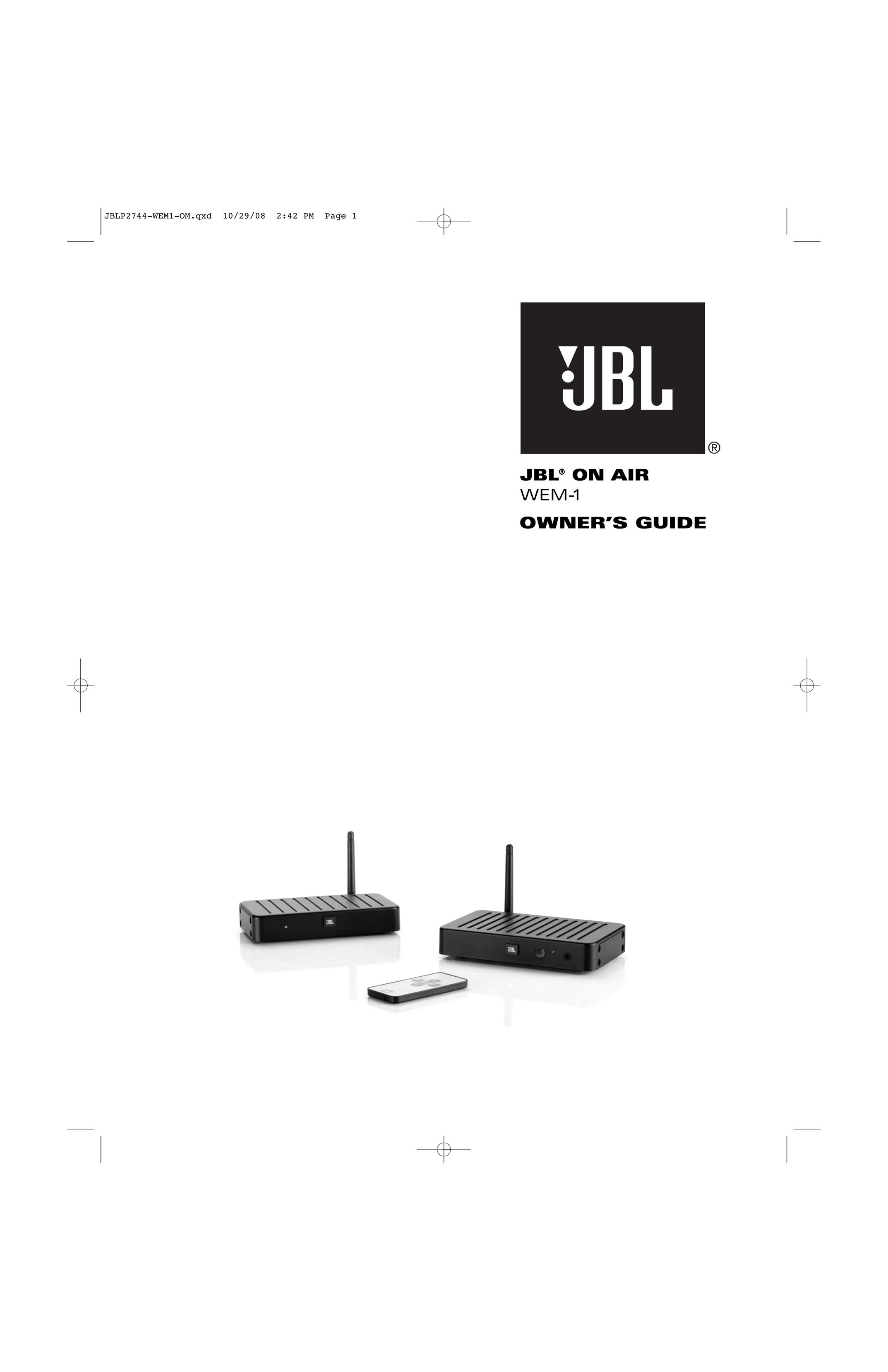 JBL Professional WEM-1 Home Theater System User Manual
