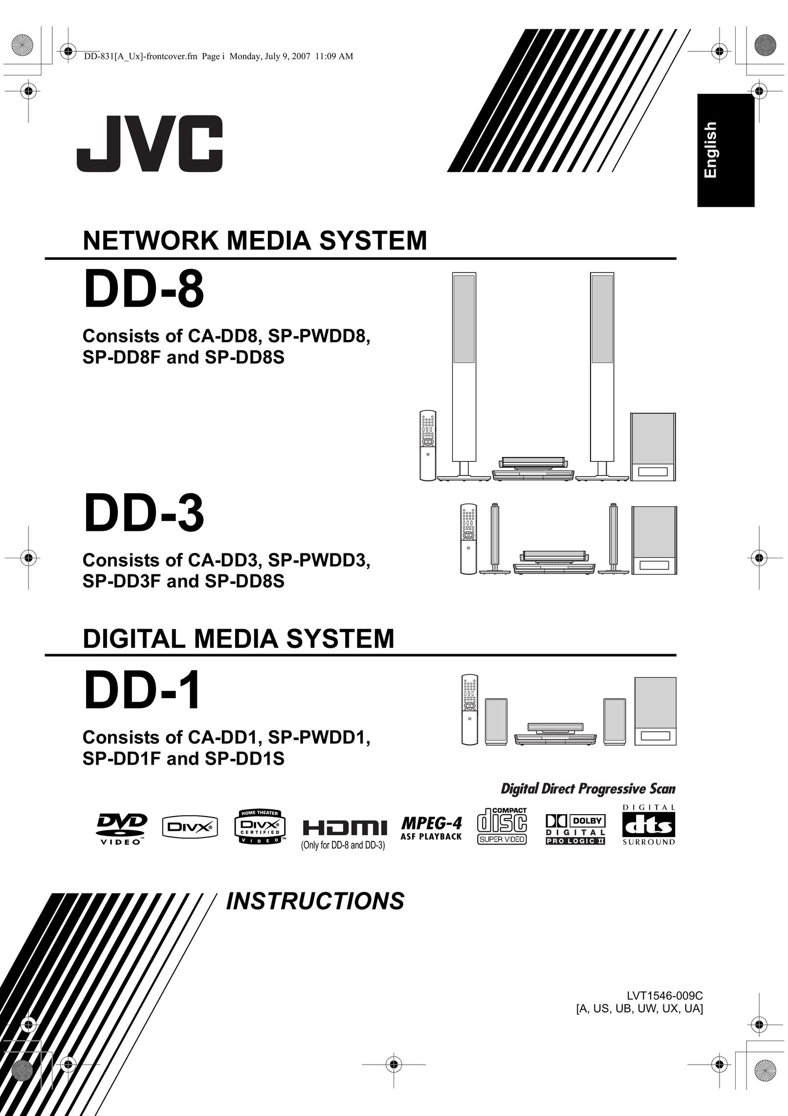 JVC DD-3 Home Theater System User Manual
