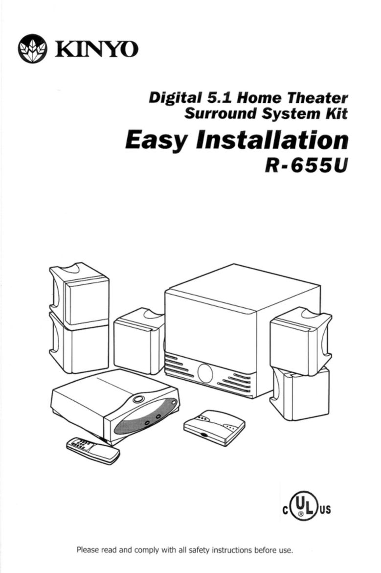 Kinyo R-655U Home Theater System User Manual