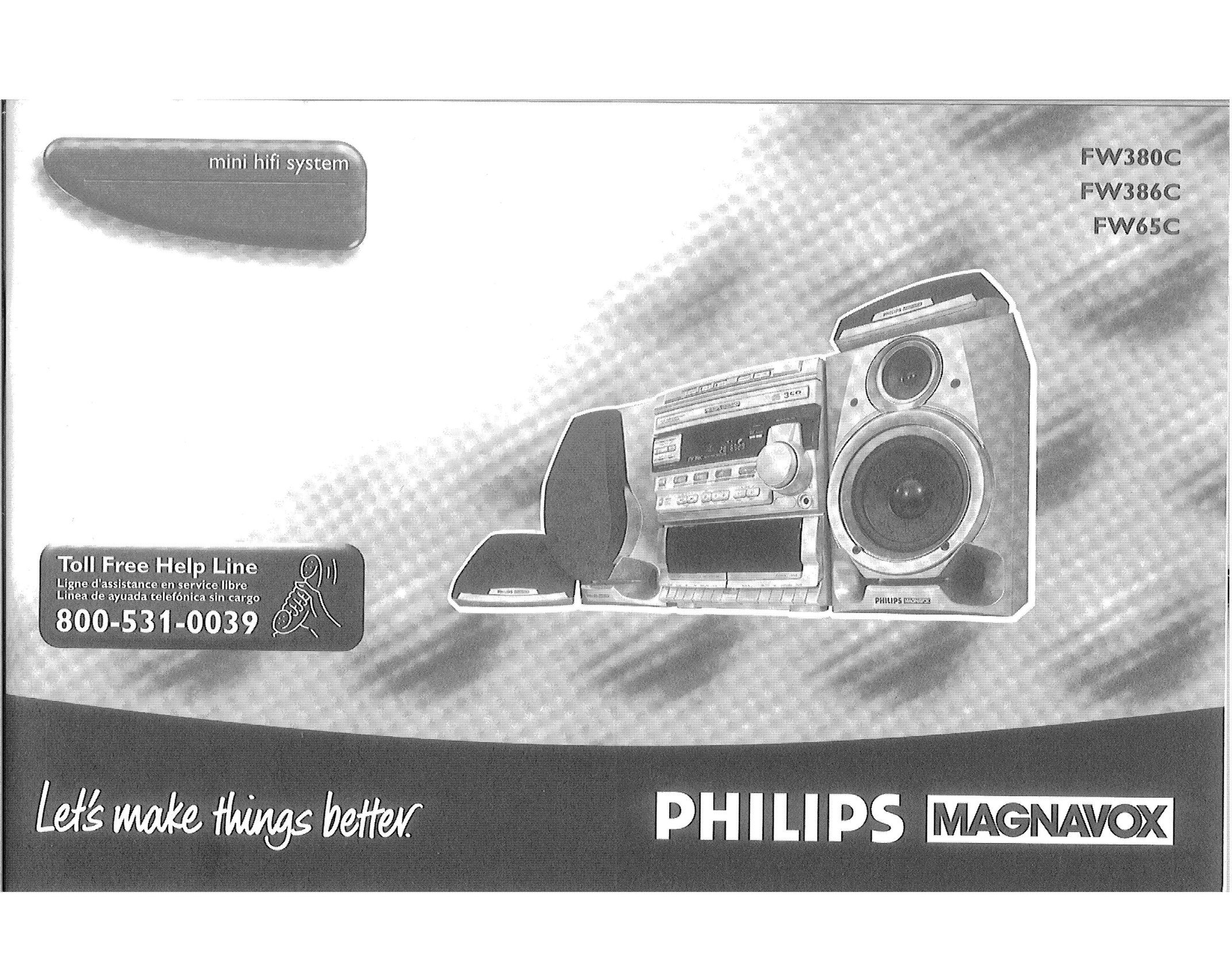 Magnavox FW65C Home Theater System User Manual