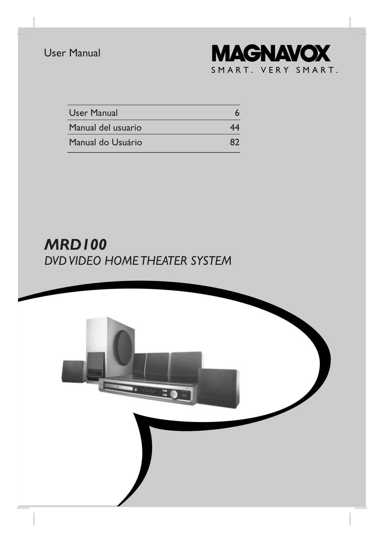 Magnavox MRD100 Home Theater System User Manual