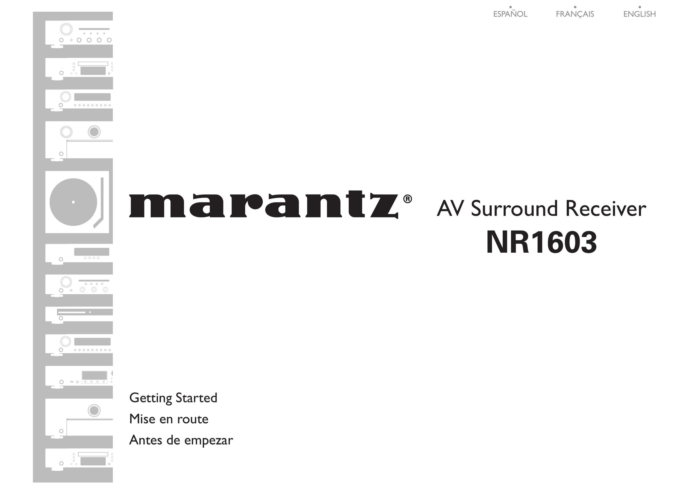 Marantz NR1603 Home Theater System User Manual