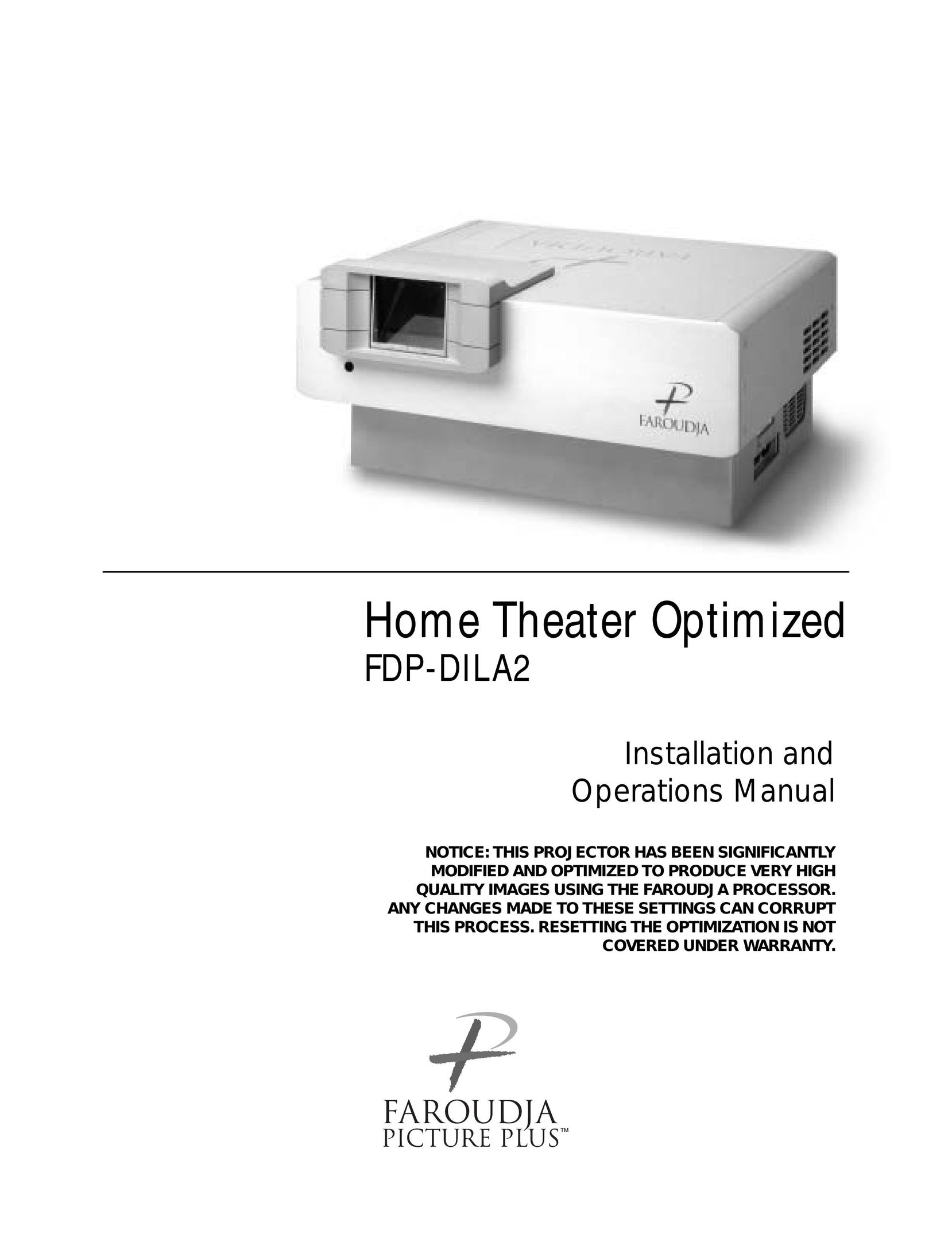 Meridian Audio FDP-DILA2 Home Theater System User Manual