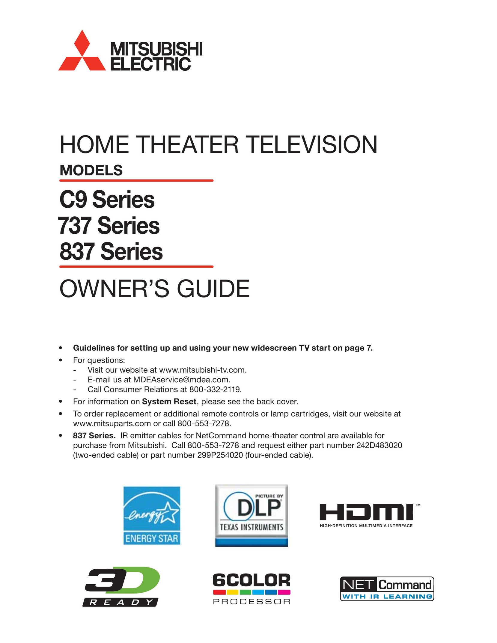 Mitsubishi Electronics 737 Home Theater System User Manual