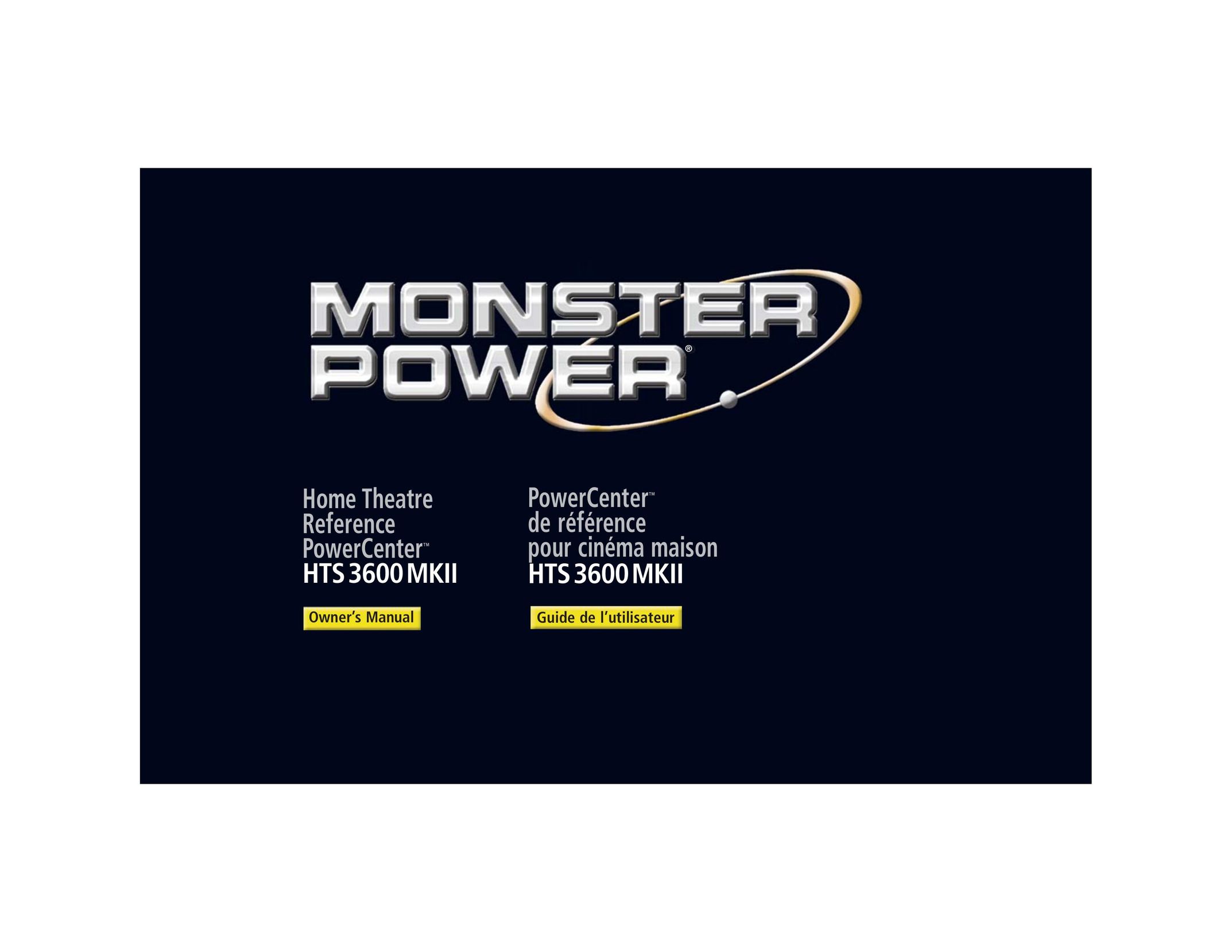 Monster Cable HTS3600MKII Home Theater System User Manual