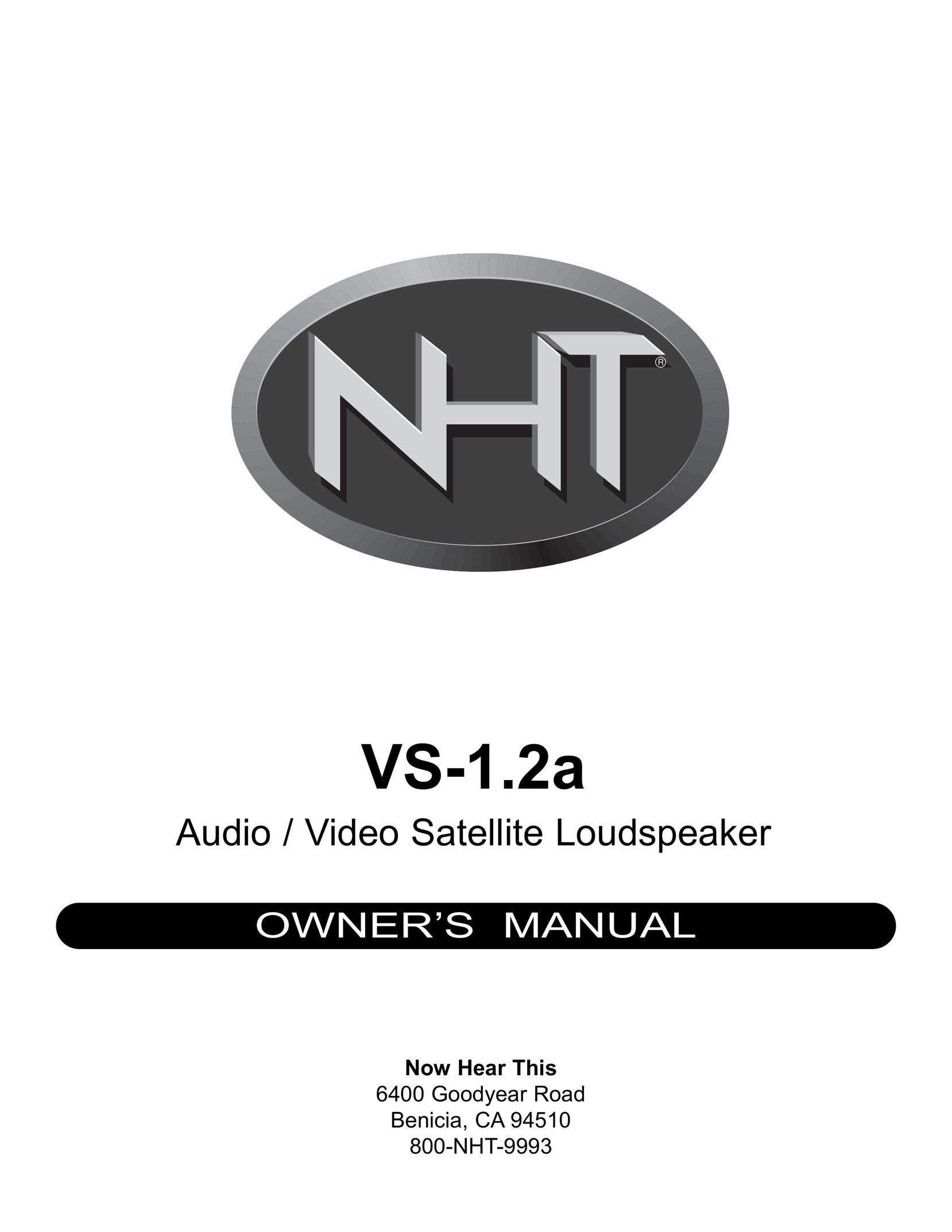 NHT VS-1.2a Home Theater System User Manual