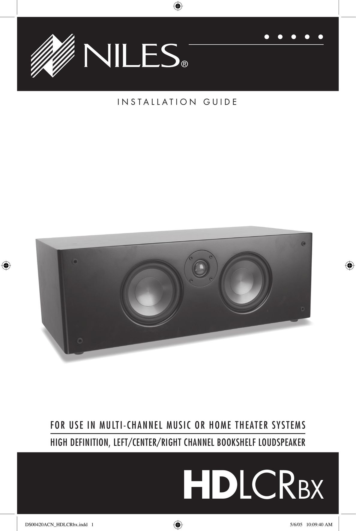 Niles Audio DS00420ACN Home Theater System User Manual