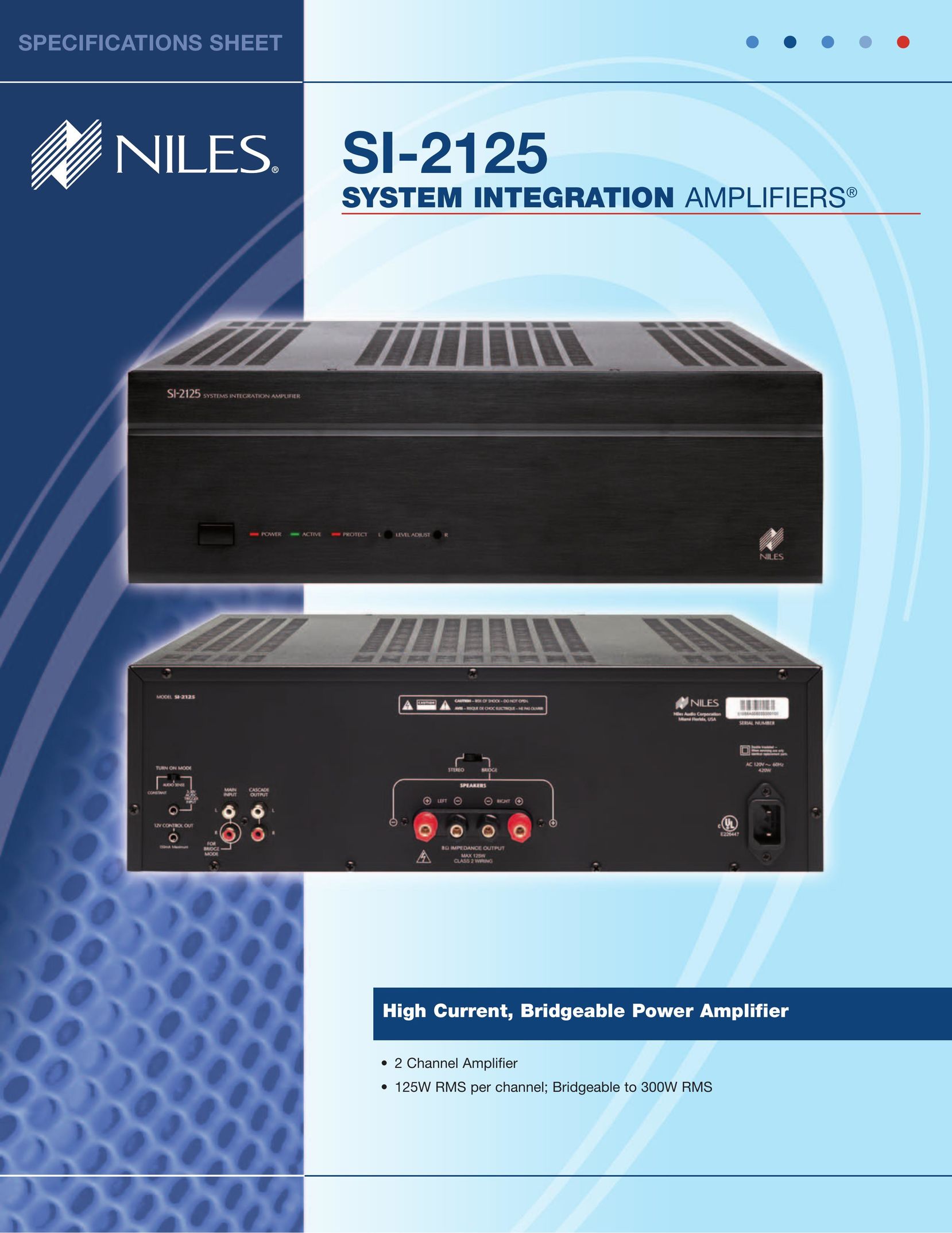 Niles Audio FG01055 Home Theater System User Manual