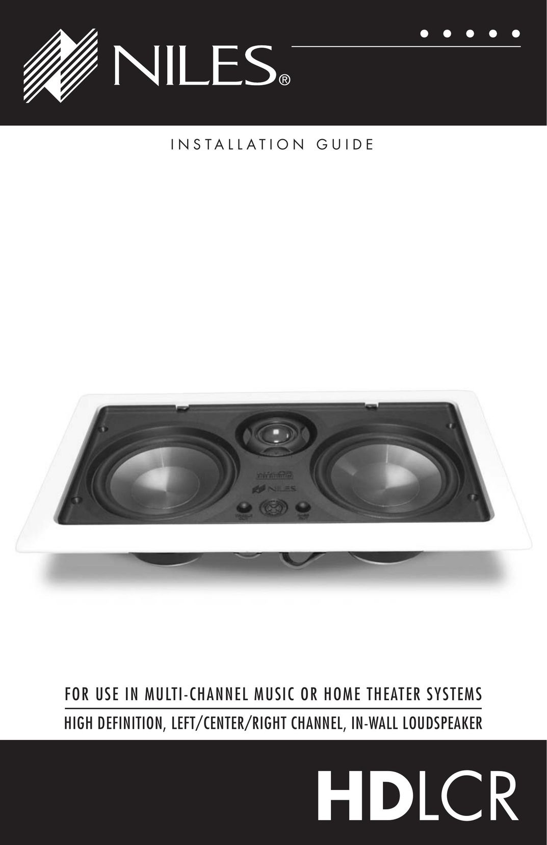 Niles Audio HDLCR Home Theater System User Manual